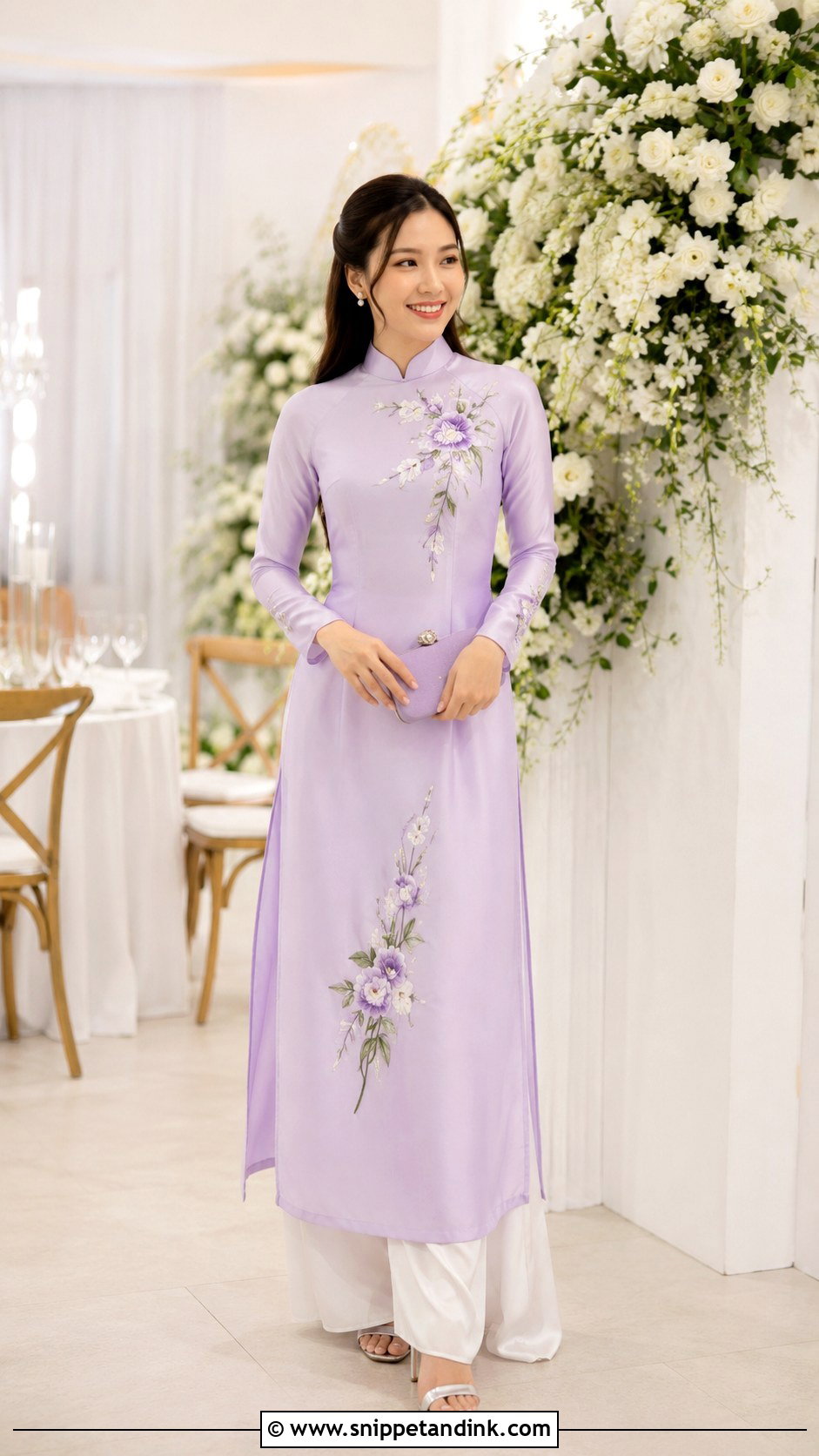Wedding Guest Ao Dai In Lavender - Snippet and Ink - 25 Wedding Ao Dai Ideas