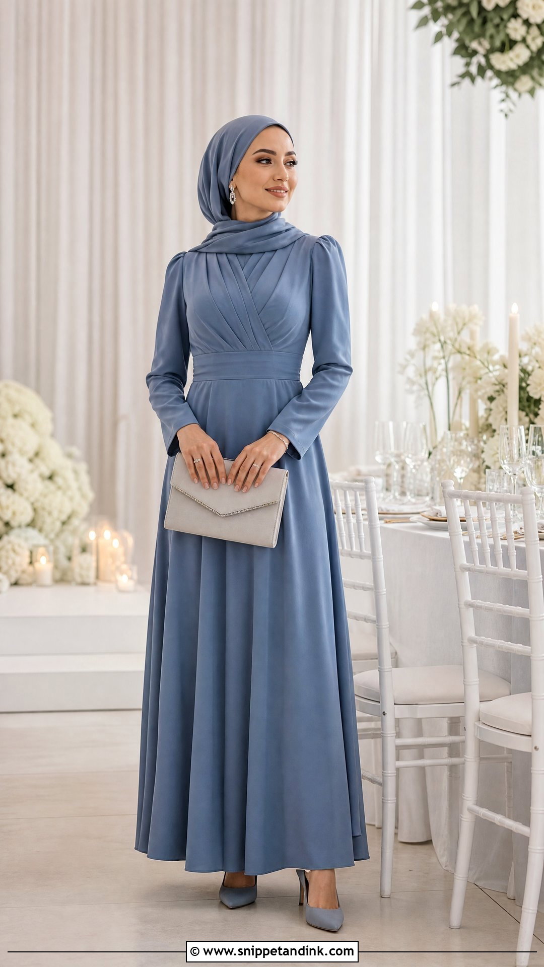 Wedding Guest Modest Maxi Dress - Snippet and Ink - 25 Wedding Outfit Ideas for Women