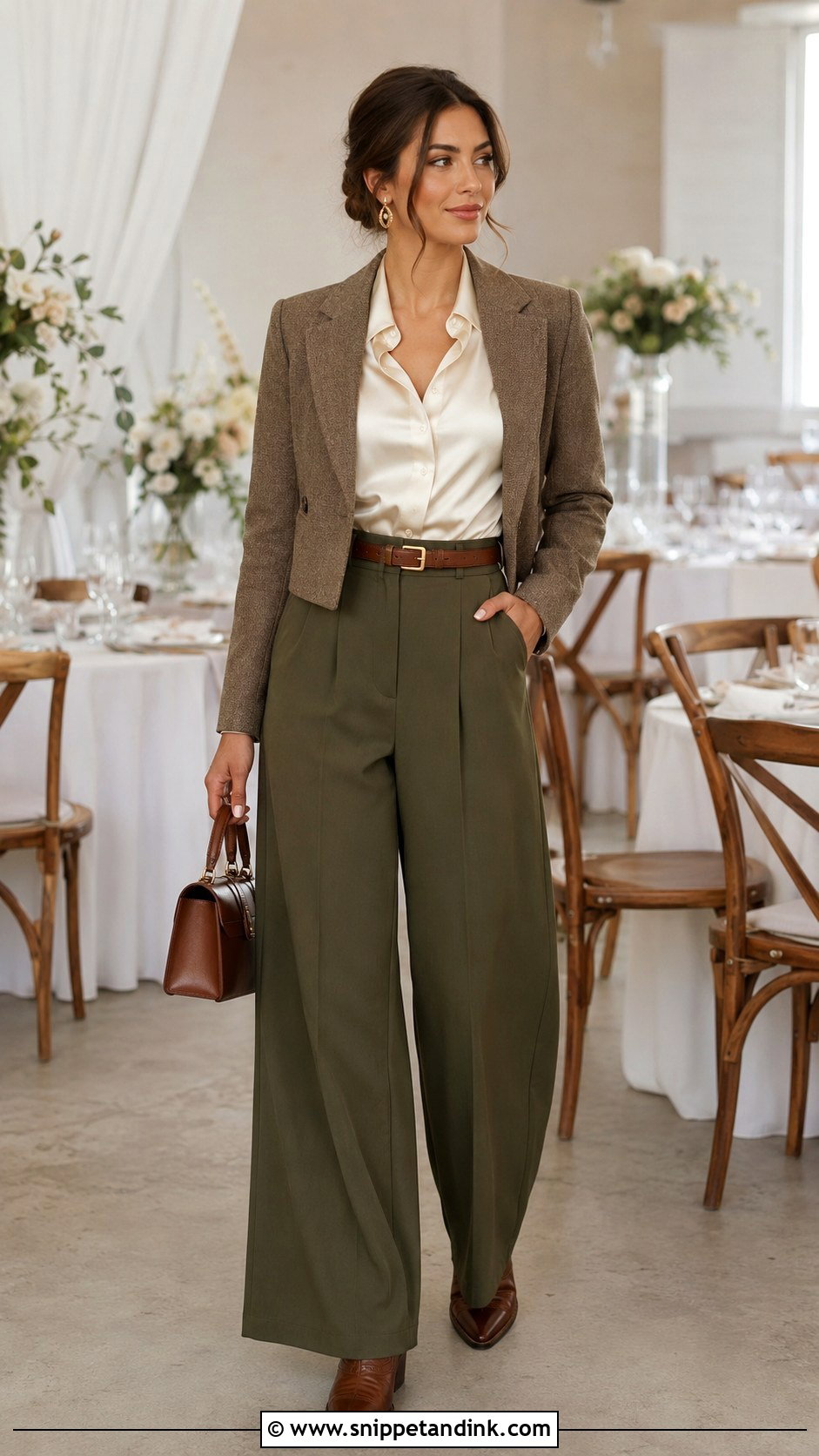 Wedding Guest Pants Outfit With Cowboy Boots - Snippet and Ink - 20 Cowboy Boots Wedding Outfit Ideas