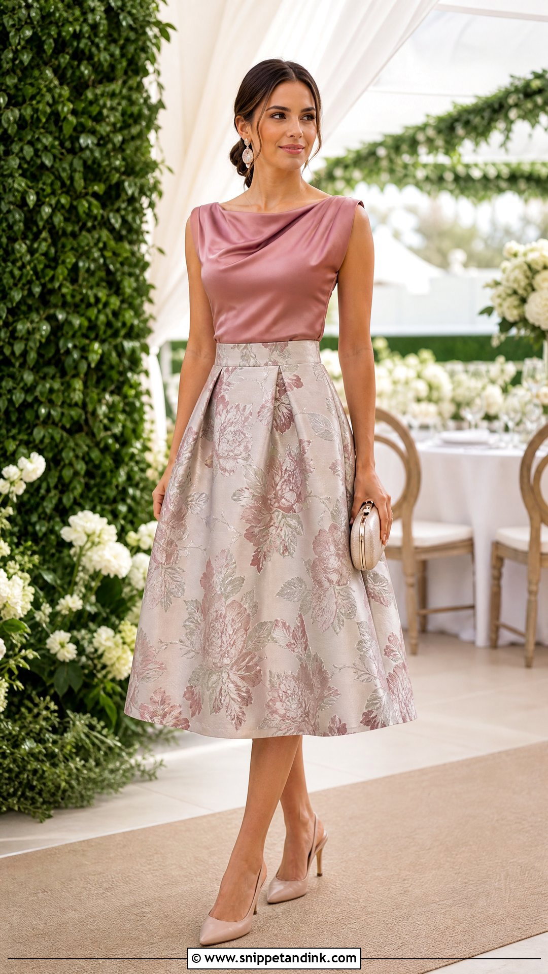 Wedding Guest Skirt And Blouse Outfit - Snippet and Ink - 20 Wedding Invitation Outfit Ideas
