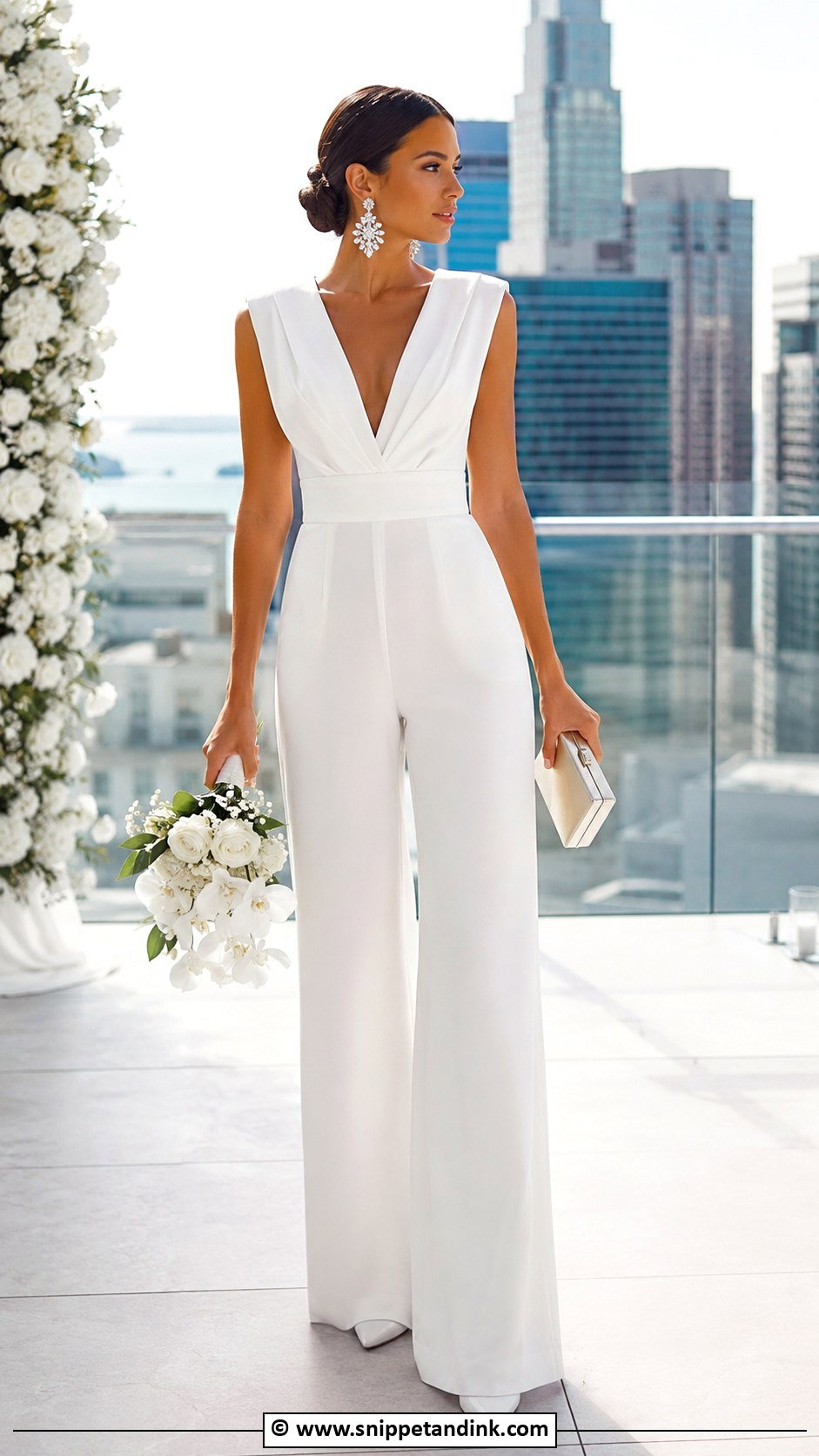 Wedding Jumpsuit For Destination Wedding - Snippet and Ink - 30 Destination Wedding Dress Ideas