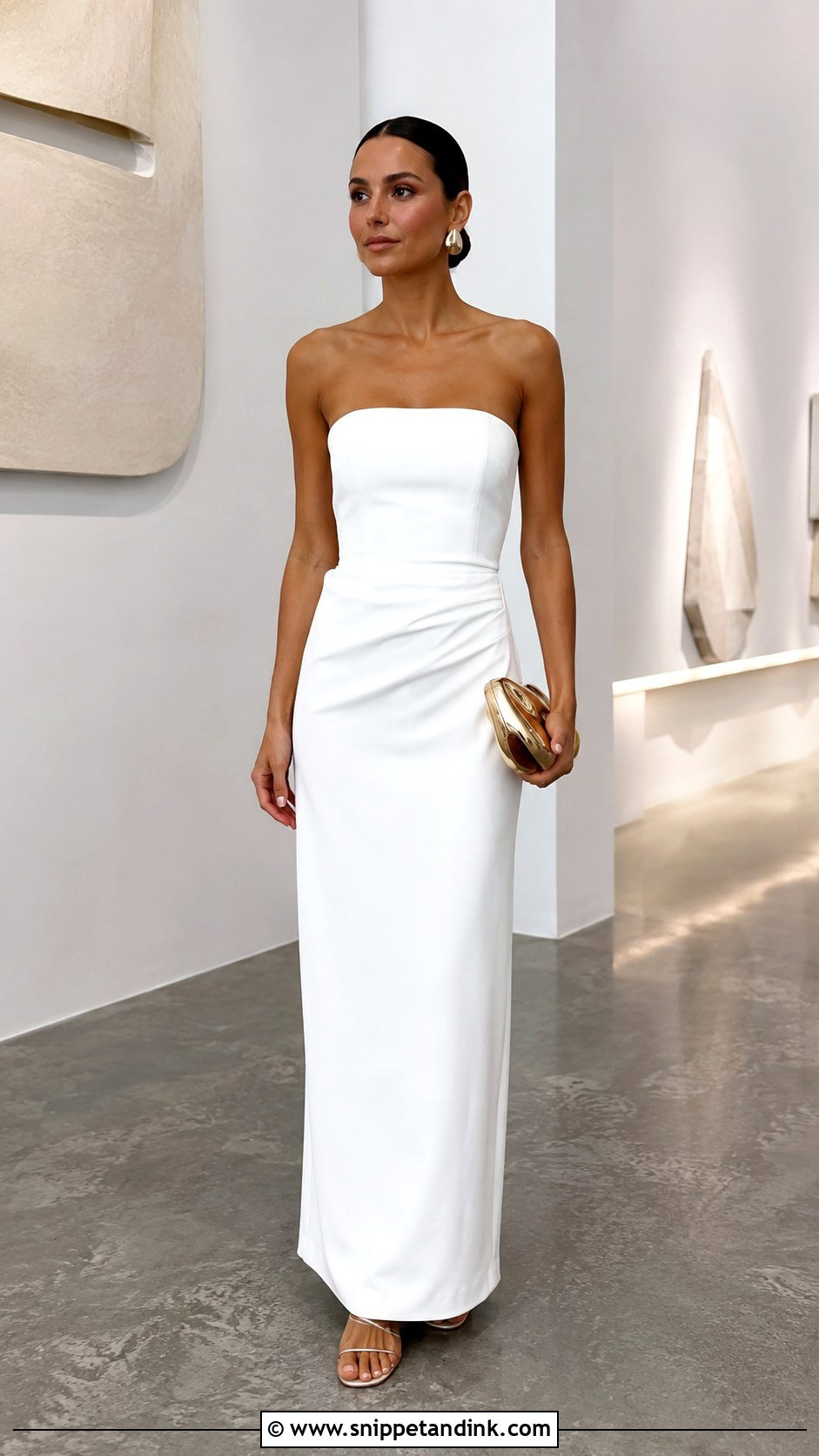 Wedding Night Column Dress Outfit - Snippet and Ink - 30 Wedding Night Outfit Ideas