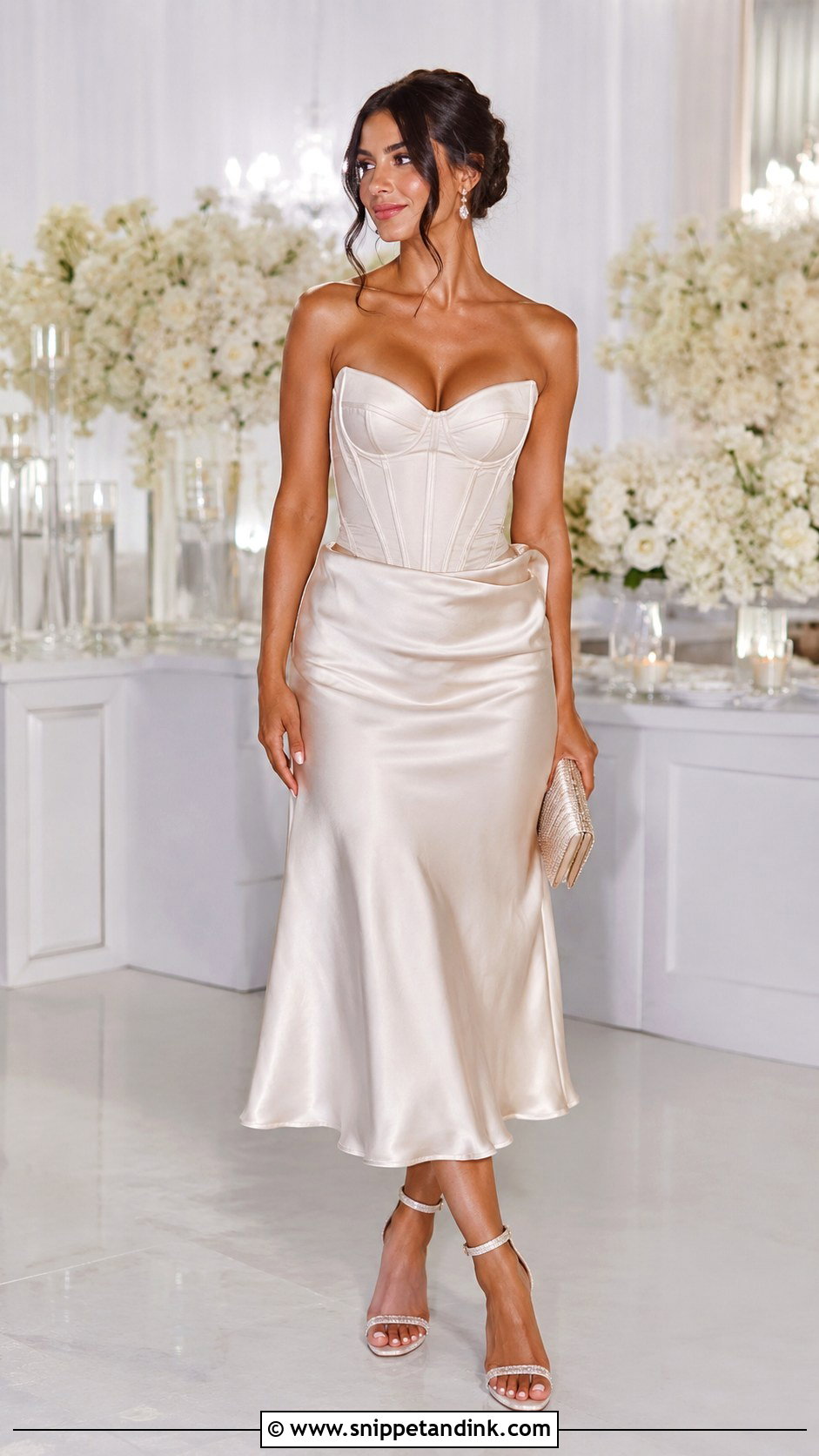 Wedding Night Corset Top And Skirt Outfit - Snippet and Ink - 30 Wedding Night Outfit Ideas
