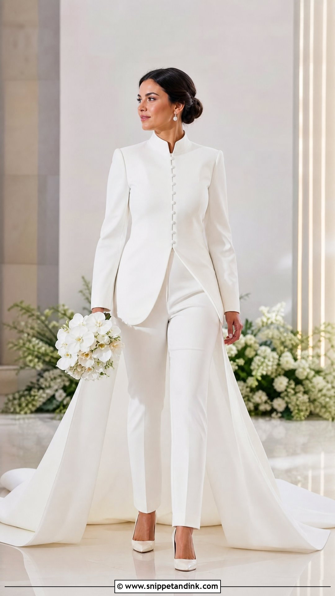 Wedding Pantsuit With Train - Snippet and Ink - 25 Wedding Pantsuit the Bride Ideas