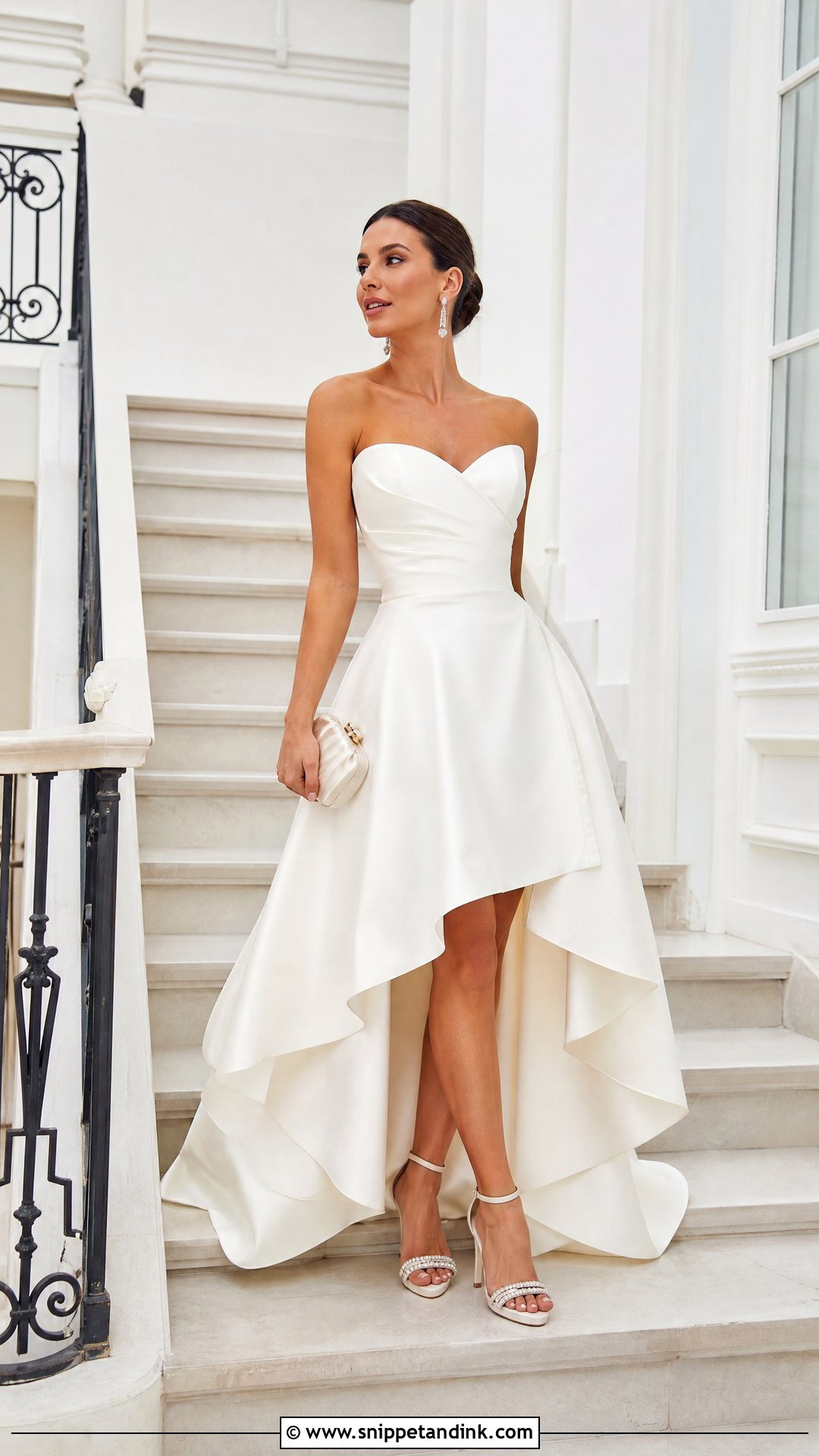 Wedding Reception High Low Dress - Snippet and Ink - 20 Wedding Outfit Change Ideas