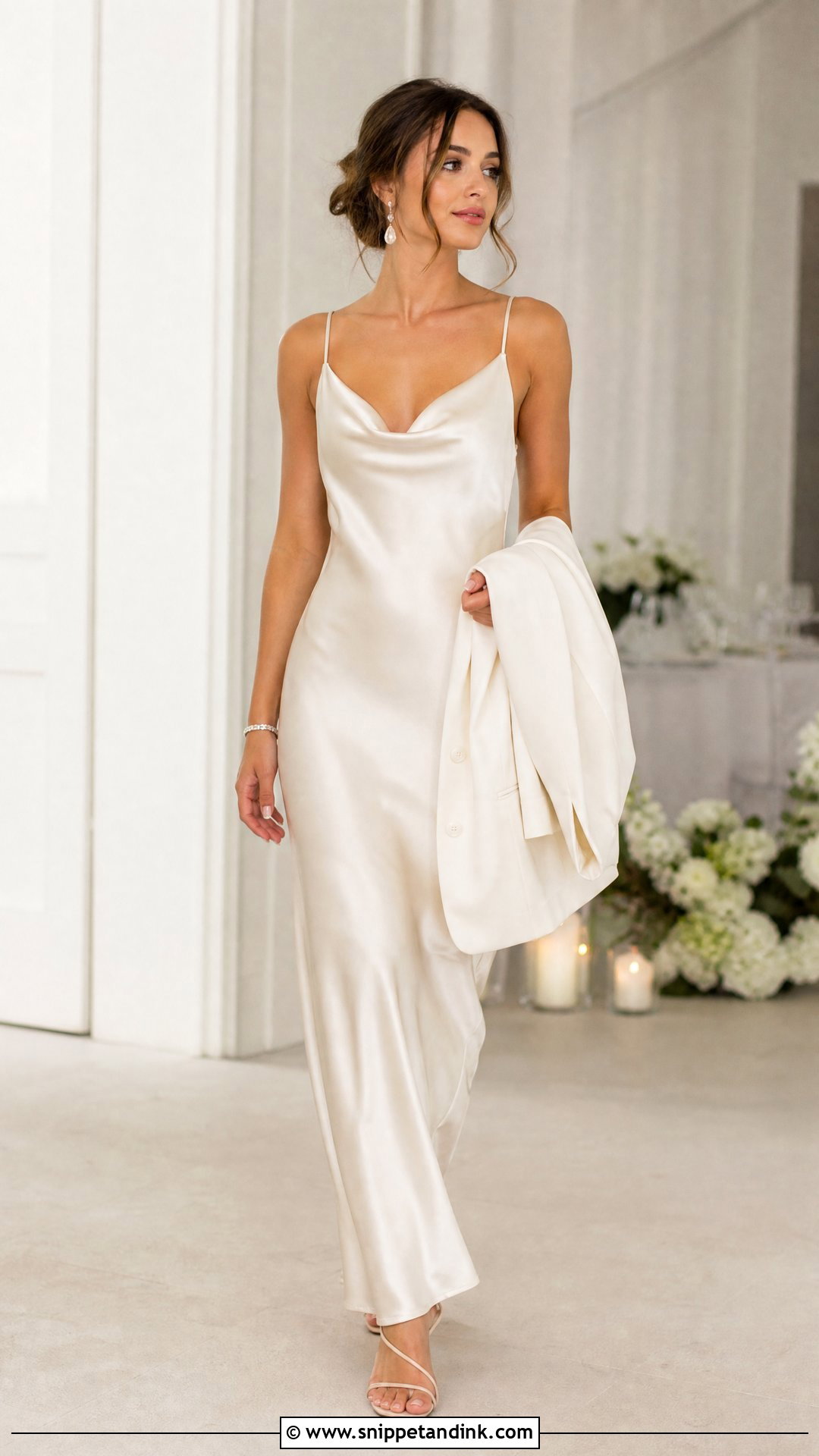 Wedding Reception Slip Dress - Snippet and Ink - 20 Wedding Outfit Change Ideas