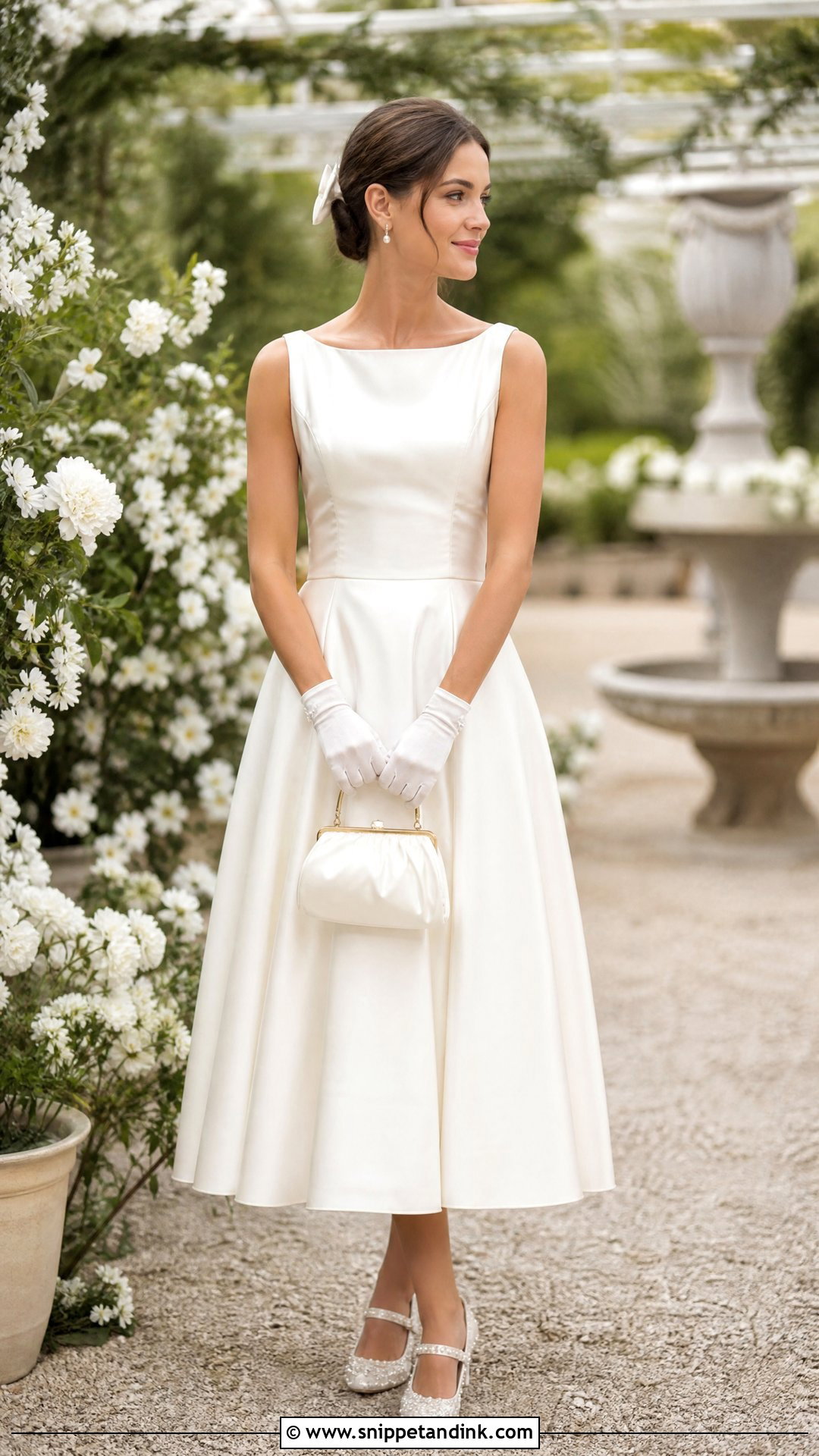 Wedding Reception Tea Length Dress - Snippet and Ink - 20 Wedding Outfit Change Ideas