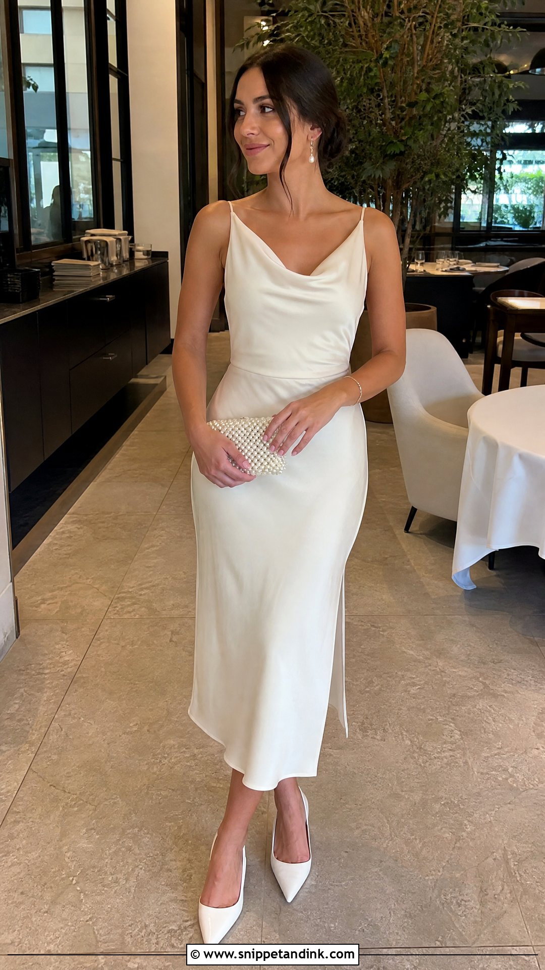Wedding Week Rehearsal Dinner Midi Dress Outfit - Snippet and Ink - 20 Wedding Week Outfits