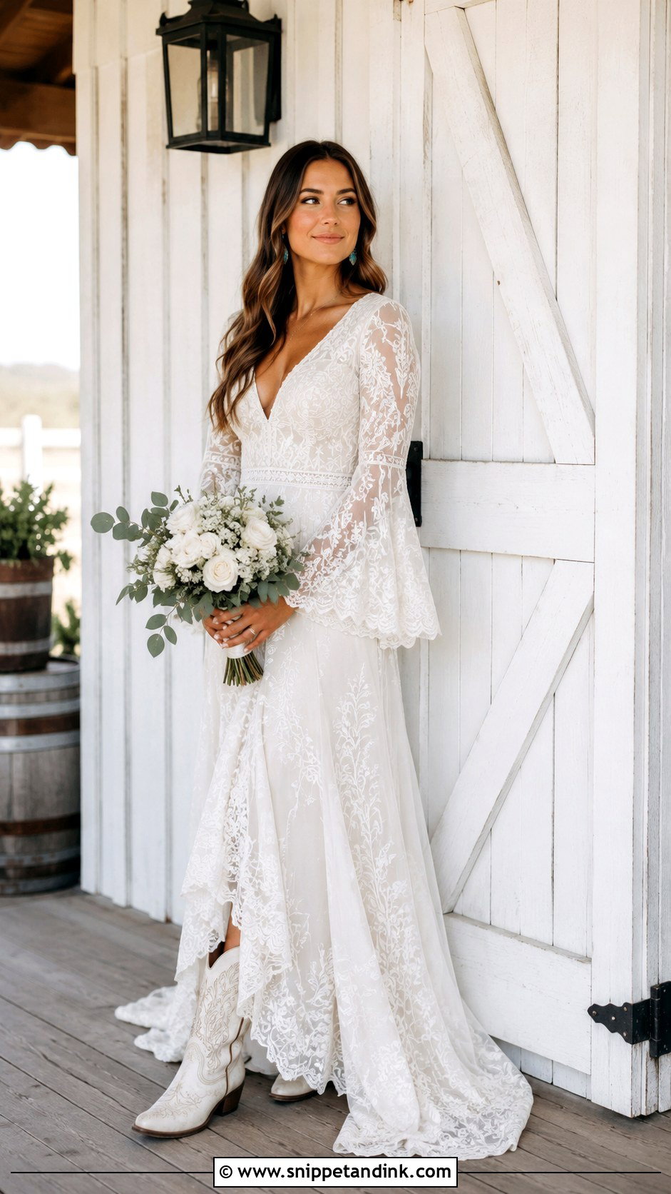 Western Boho Wedding Dress - Snippet and Ink - 20 Boho Chic Wedding Dresses
