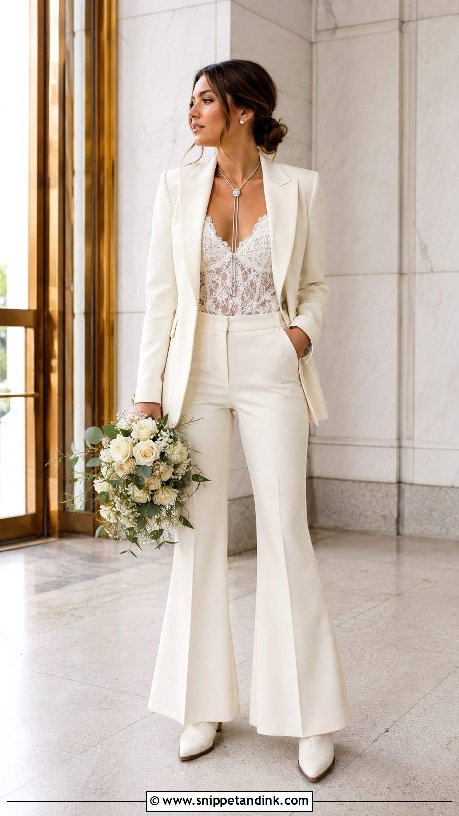 Western Bridal Suit With Cowboy Boots - Snippet and Ink - 20 Western Bridal Ideas