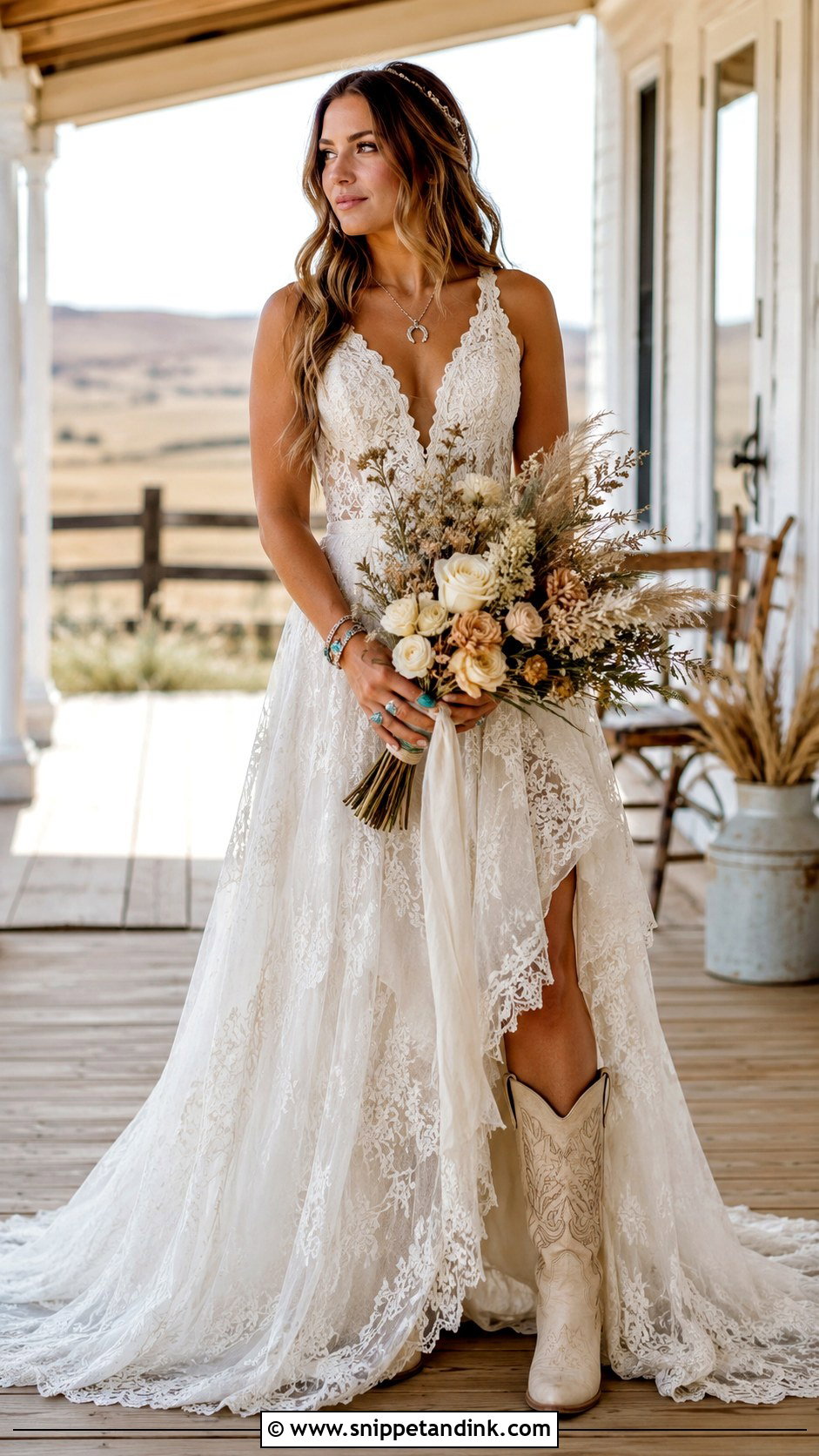 Western Farmhouse Wedding Dress - Snippet and Ink - 25 Farmhouse Wedding Dress Ideas