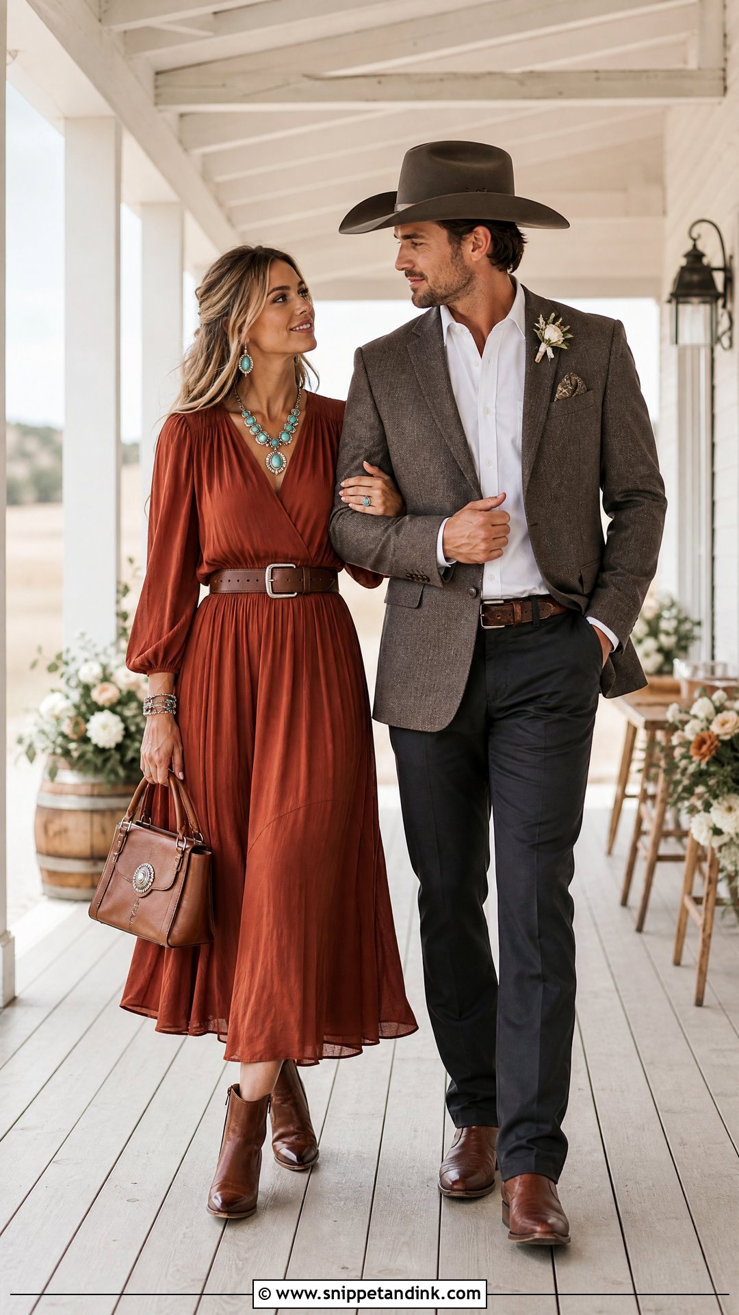 Western Wedding Attire Card - Snippet and Ink - 20 Wedding Attire Card Ideas
