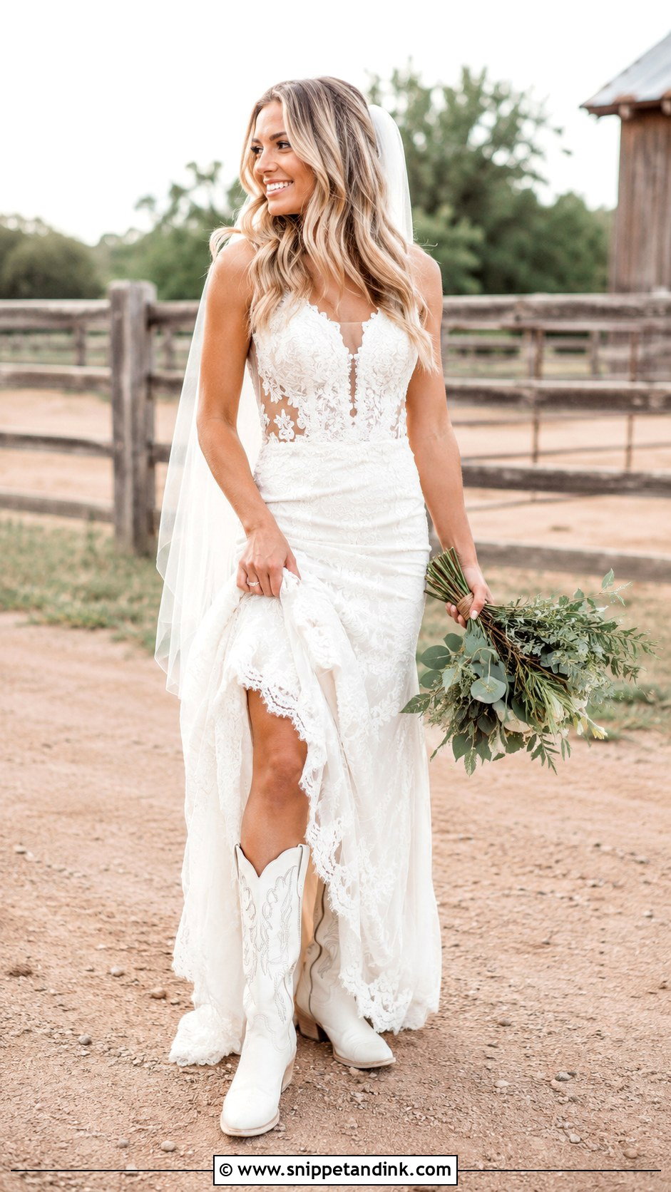 Western Wedding Boots - Snippet and Ink - 25 Wedding Boots for Bride Ideas