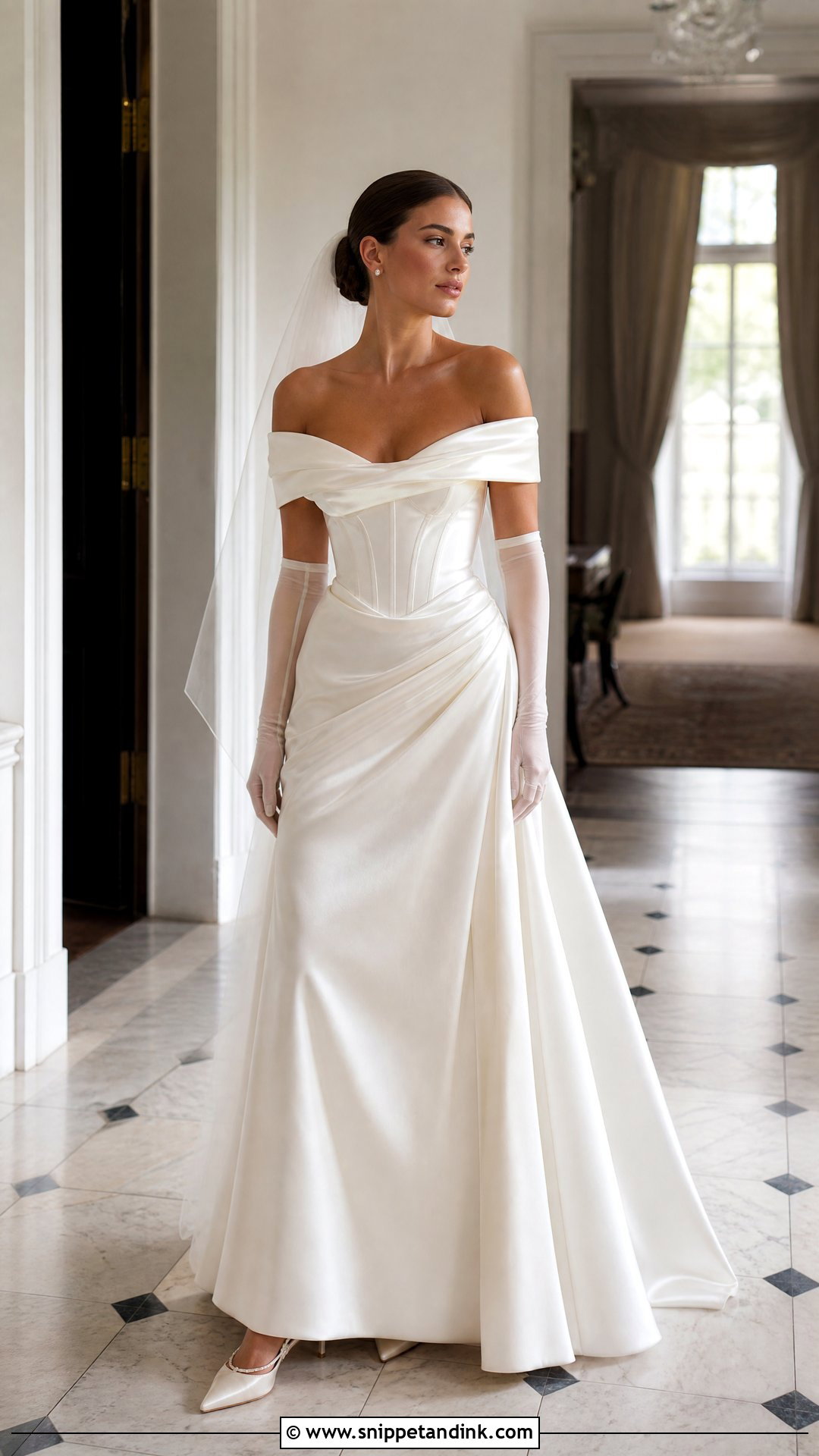 Westwood Off Shoulder Wedding Dress - Snippet and Ink - 20 Westwood Wedding Dress Ideas