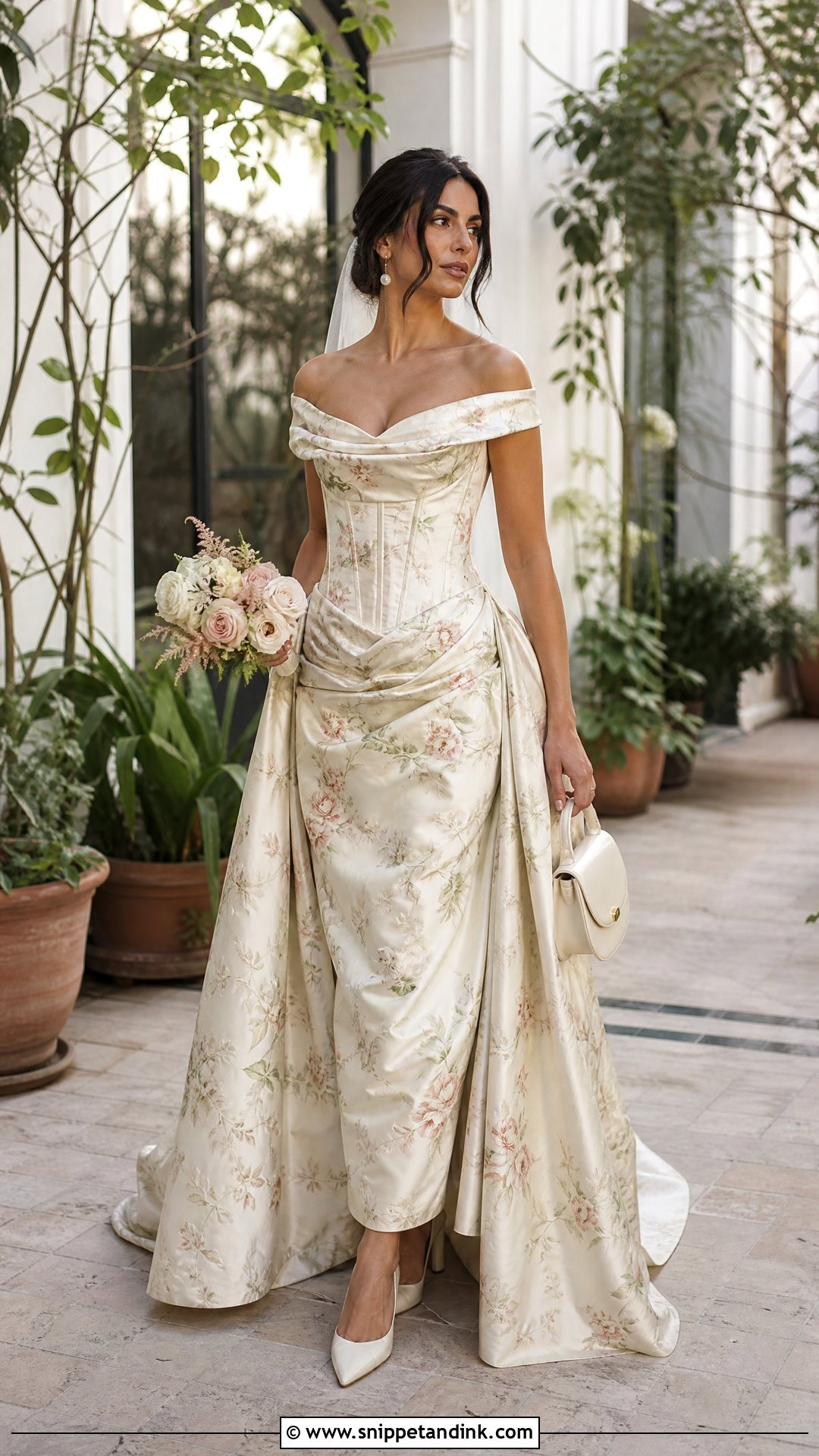 Westwood Rose Print Wedding Dress - Snippet and Ink - 20 Westwood Wedding Dress Ideas
