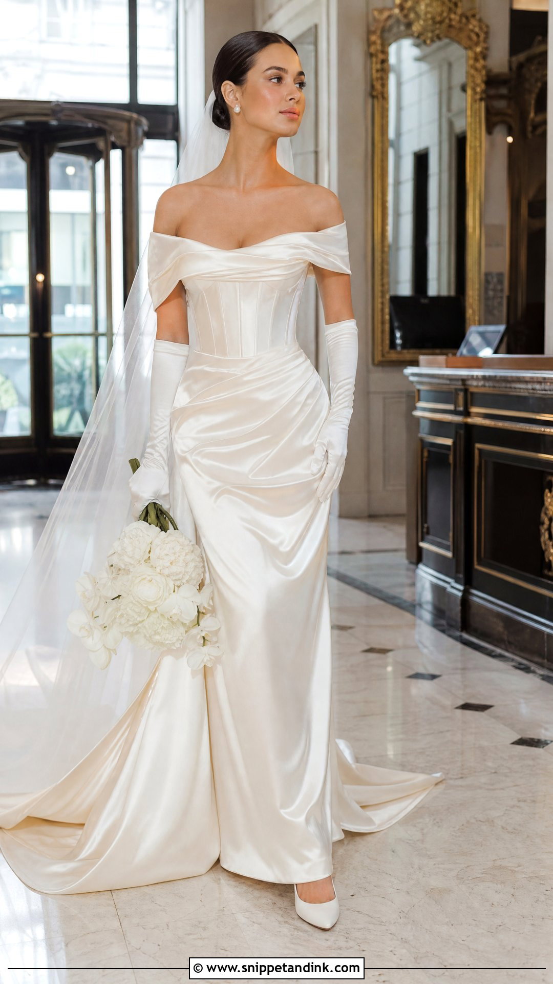 Westwood Wedding Dress With Gloves - Snippet and Ink - 20 Westwood Wedding Dress Ideas