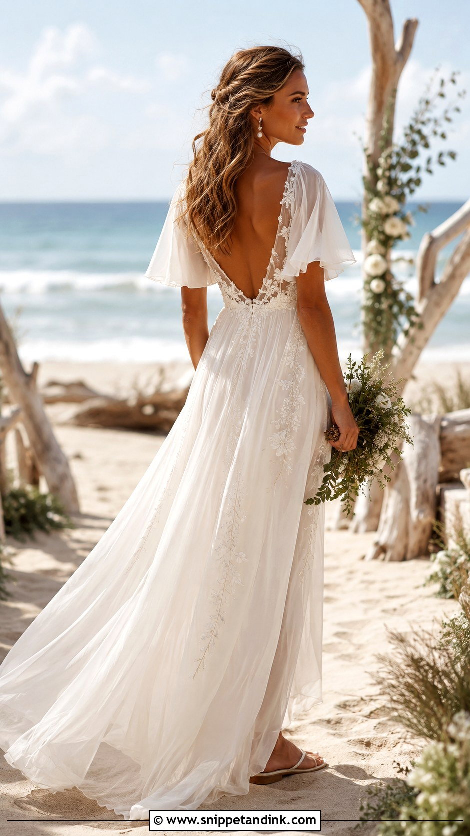 Whimsical Beach Wedding Dress - Snippet and Ink - 30 Whimsy Wedding Dress Ideas