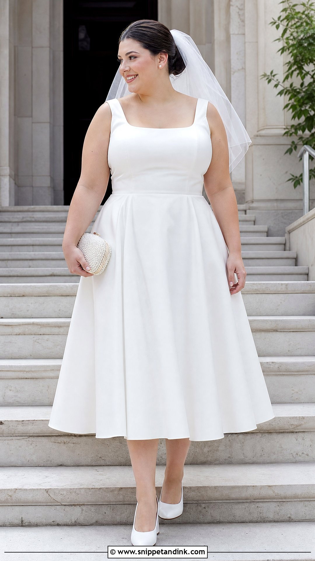 White A Line Civil Wedding Dress - Snippet and Ink - 20 White Civil Wedding Dress Ideas