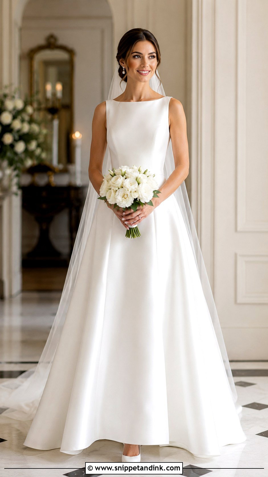 White A Line Wedding Dress - Snippet and Ink - 25 Simple White Wedding Dress Ideas