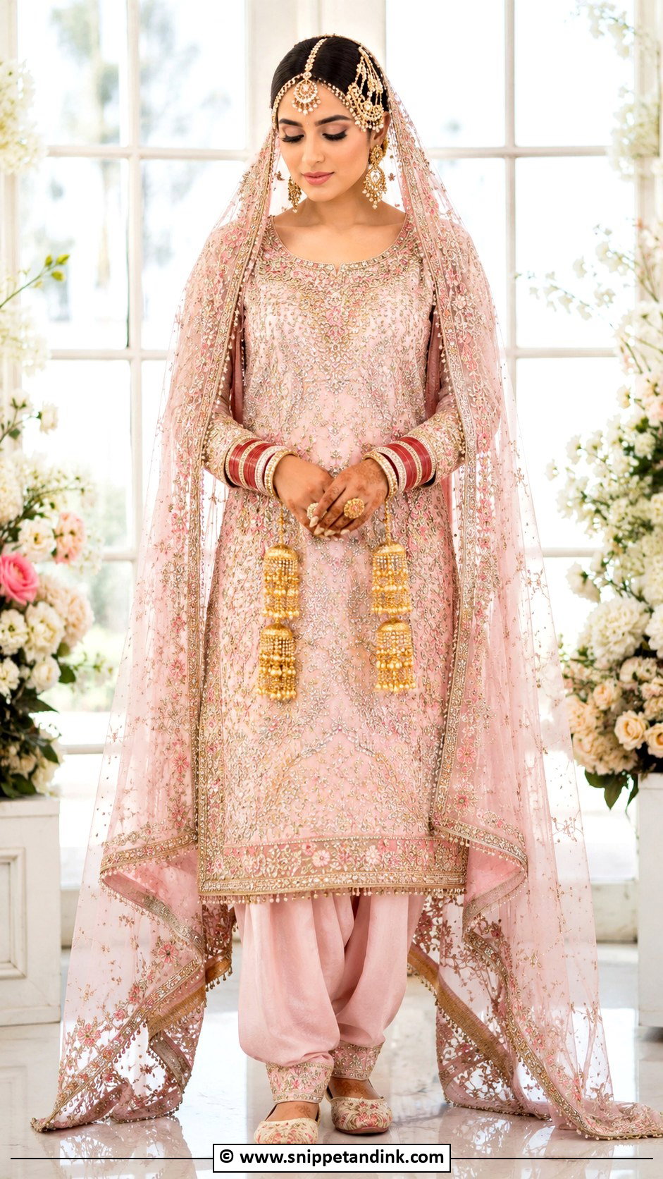 White And Gold Bridal Suit - Snippet and Ink - 25 Bridal Suits Punjabi Sikh Bride