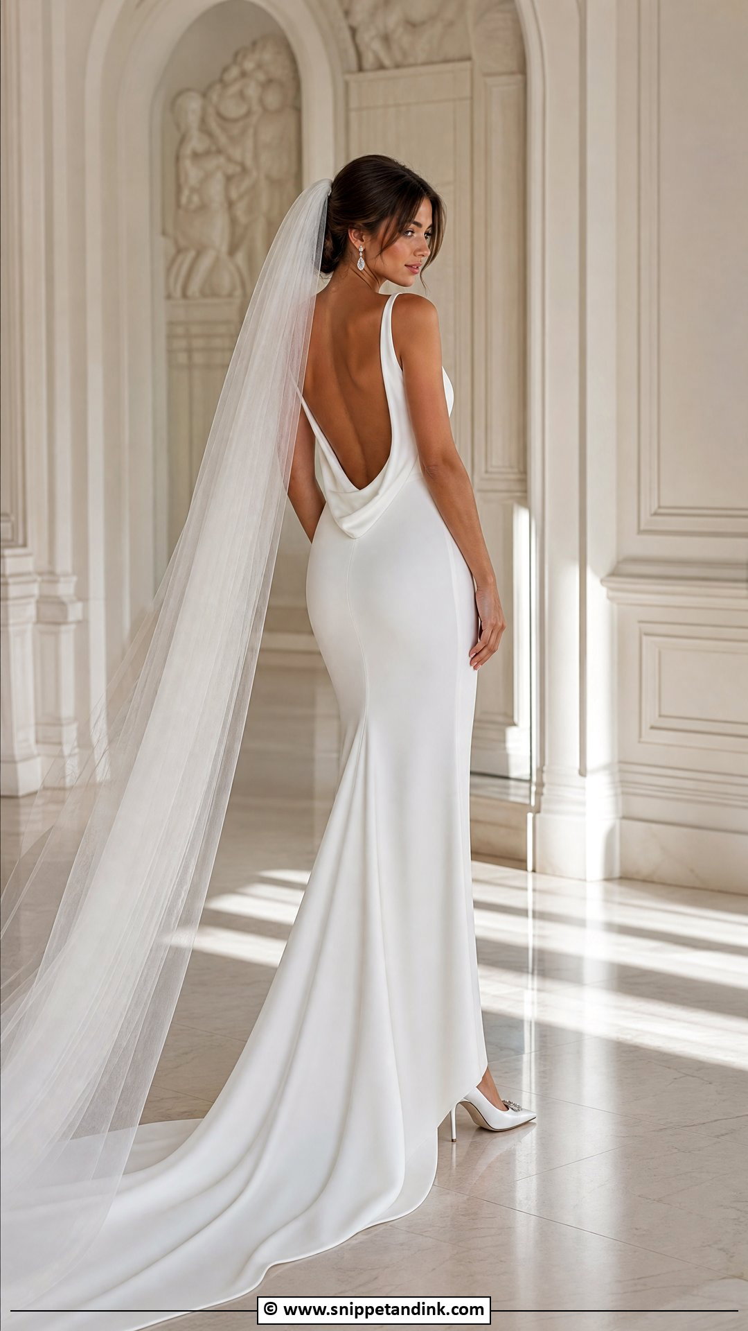 White Backless Wedding Dress - Snippet and Ink - 30 White Wedding Dress Ideas