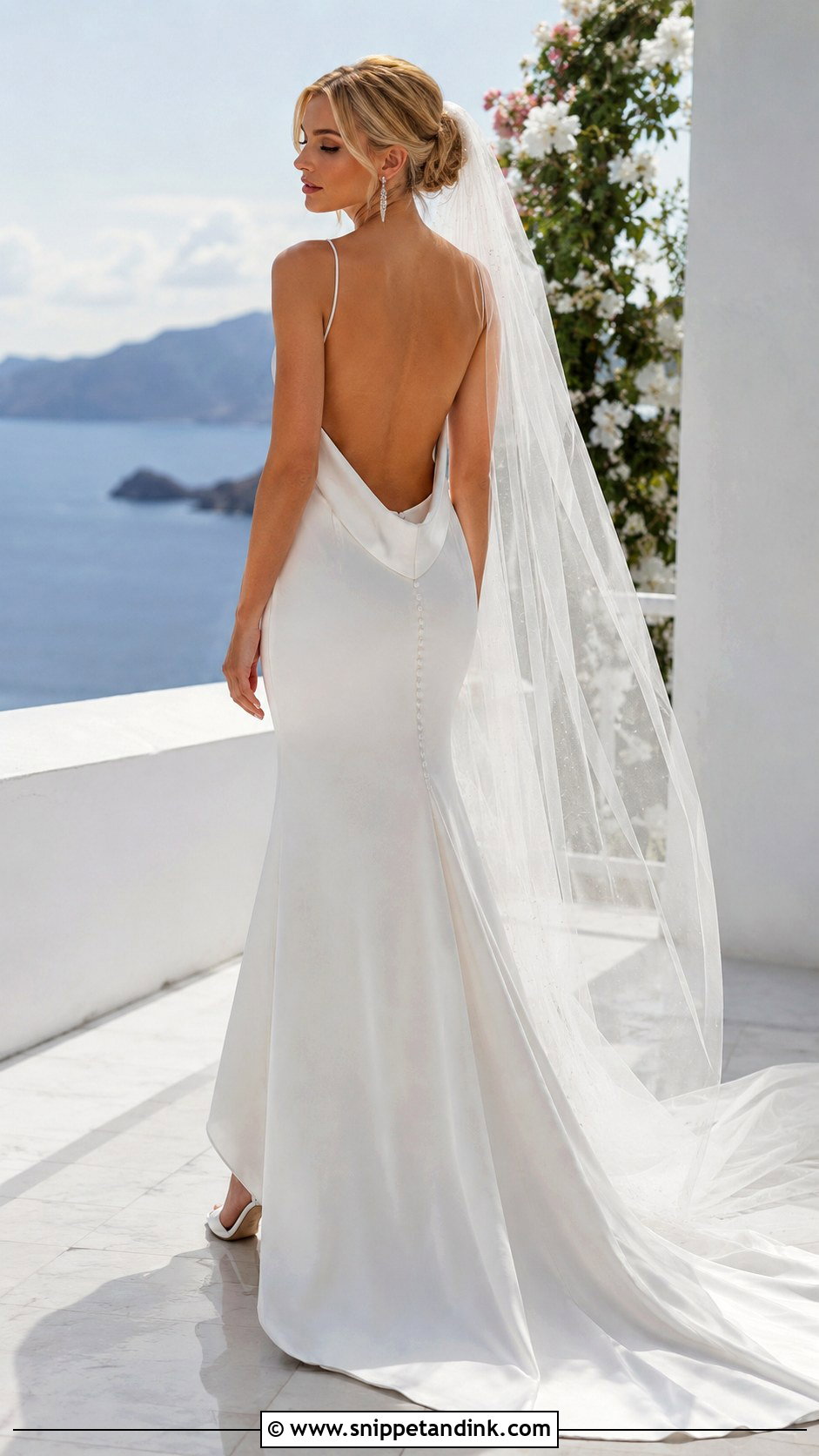 White Backless Wedding Gown - Snippet and Ink - 25 White Wedding Gowns