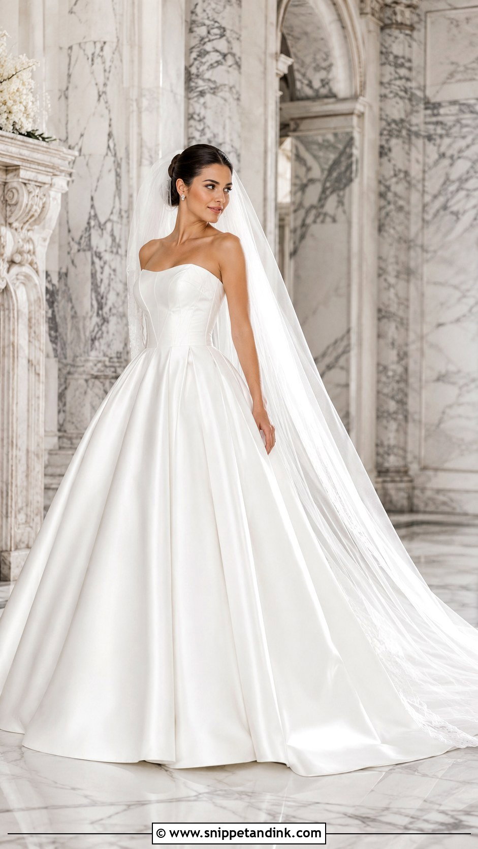 White Ball Gown Bride Dress - Snippet and Ink - 25 White Bride Dress Ideas