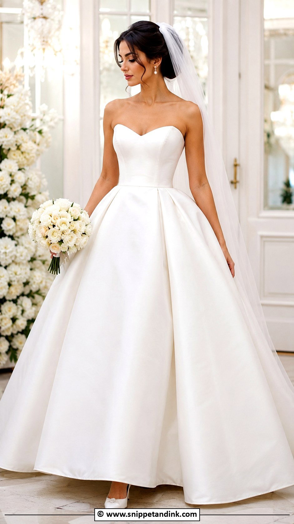 White Ball Gown Marriage Dress - Snippet and Ink - 25 Marriage Dresses for Women