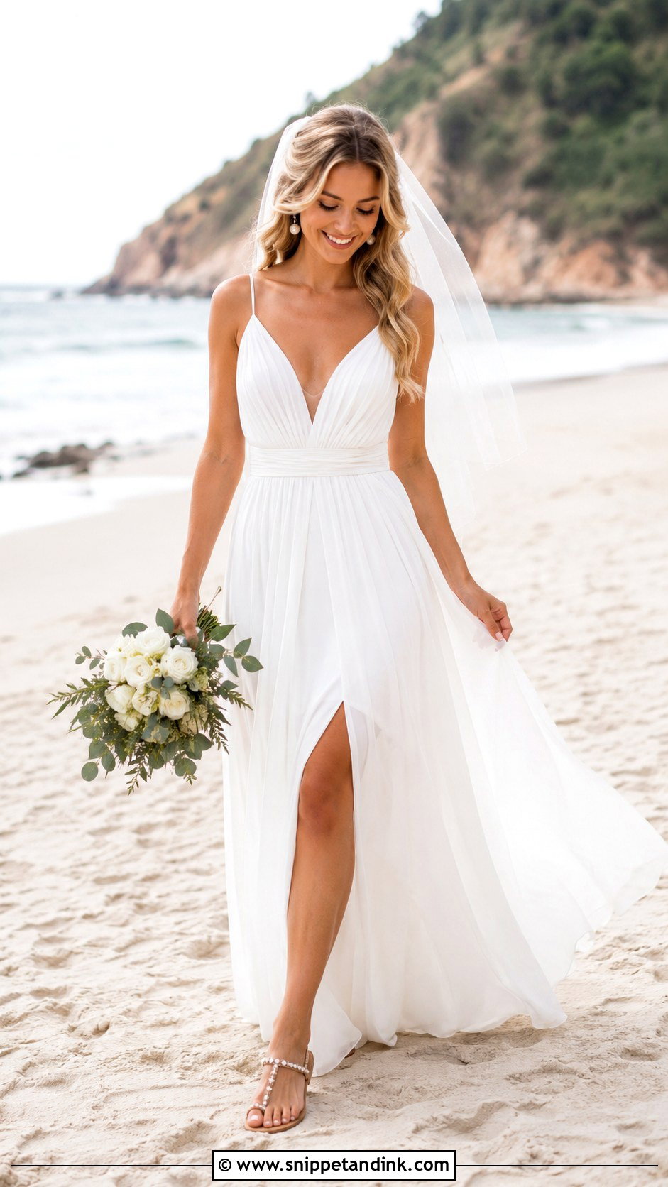 White Beach Bride Dress - Snippet and Ink - 25 White Bride Dress Ideas