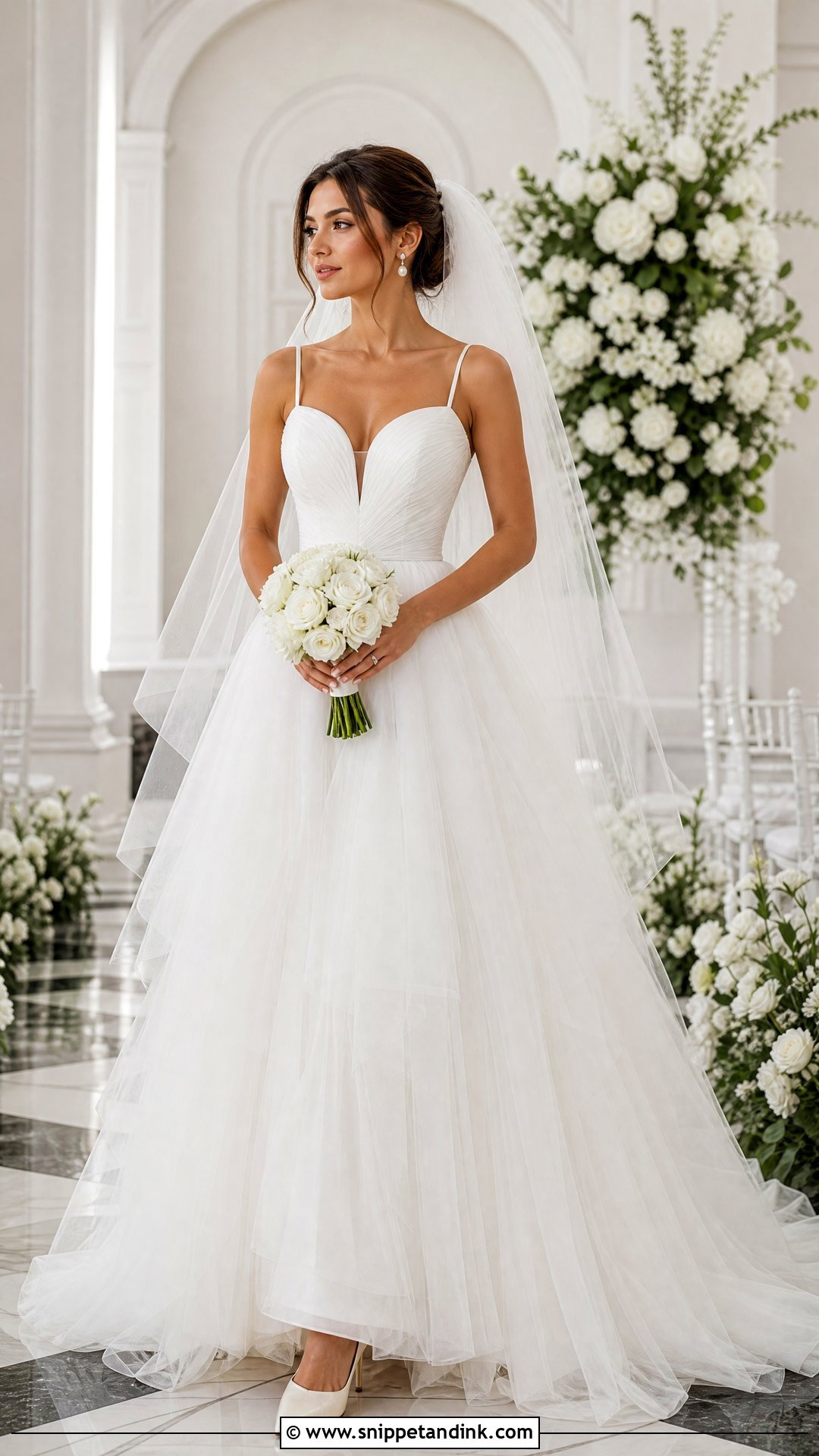 White Bridal Tulle Gown - Snippet and Ink - 20 Tulle Gowns