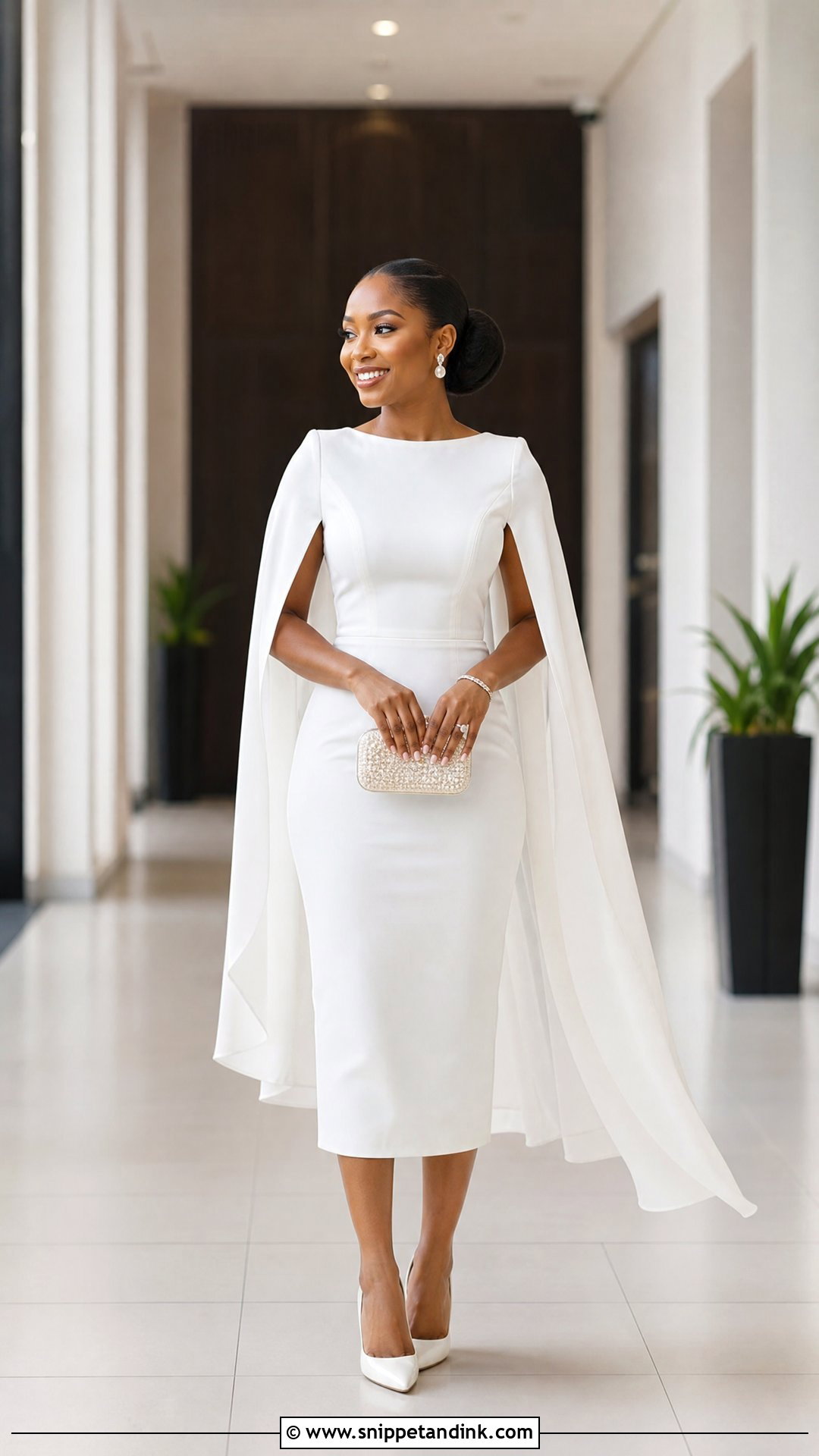 White Cape Registry Dress - Snippet and Ink - 20 Registry Dress Nigeria Ideas