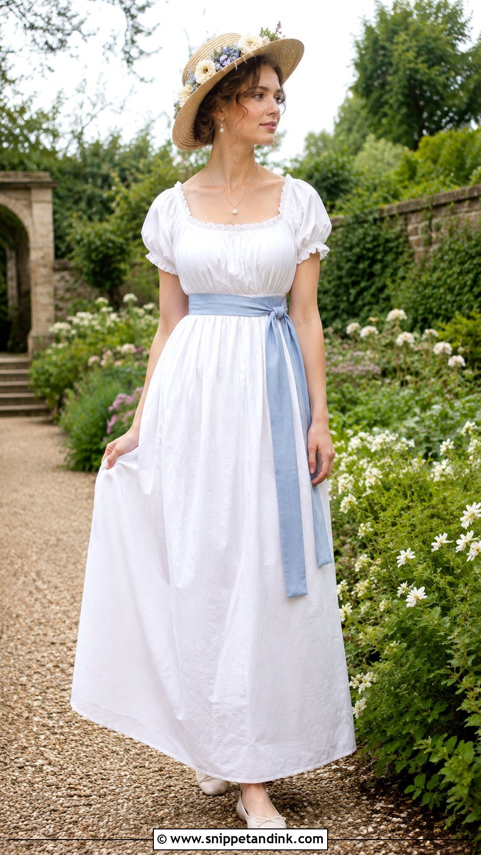 White Chemise La Reine Wedding Dress - Snippet and Ink - 20 18th Century Wedding Dress Ideas