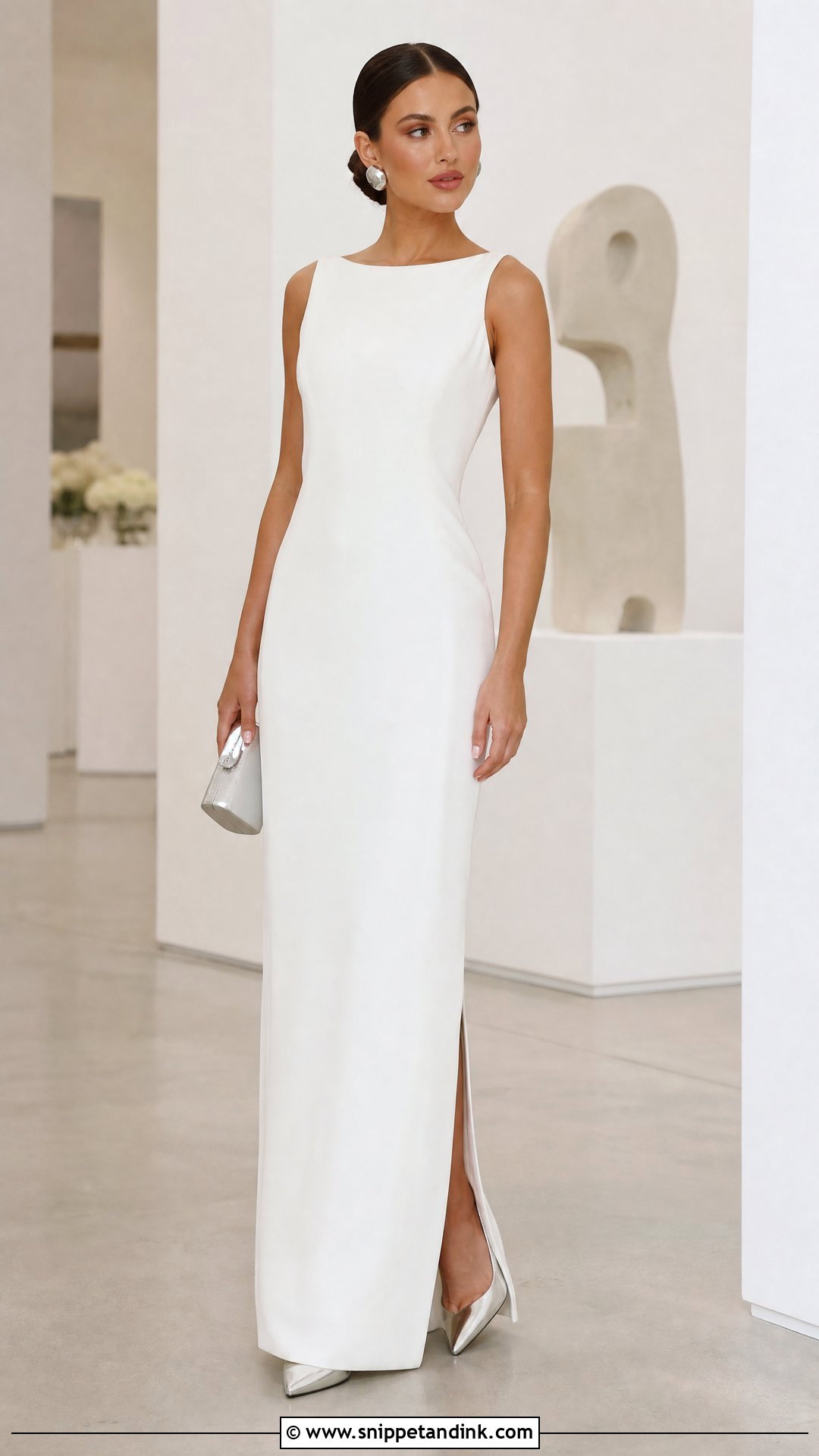 White Column Maid of Honor Dress - Snippet and Ink - 20 White Maid of Honor Dress Ideas