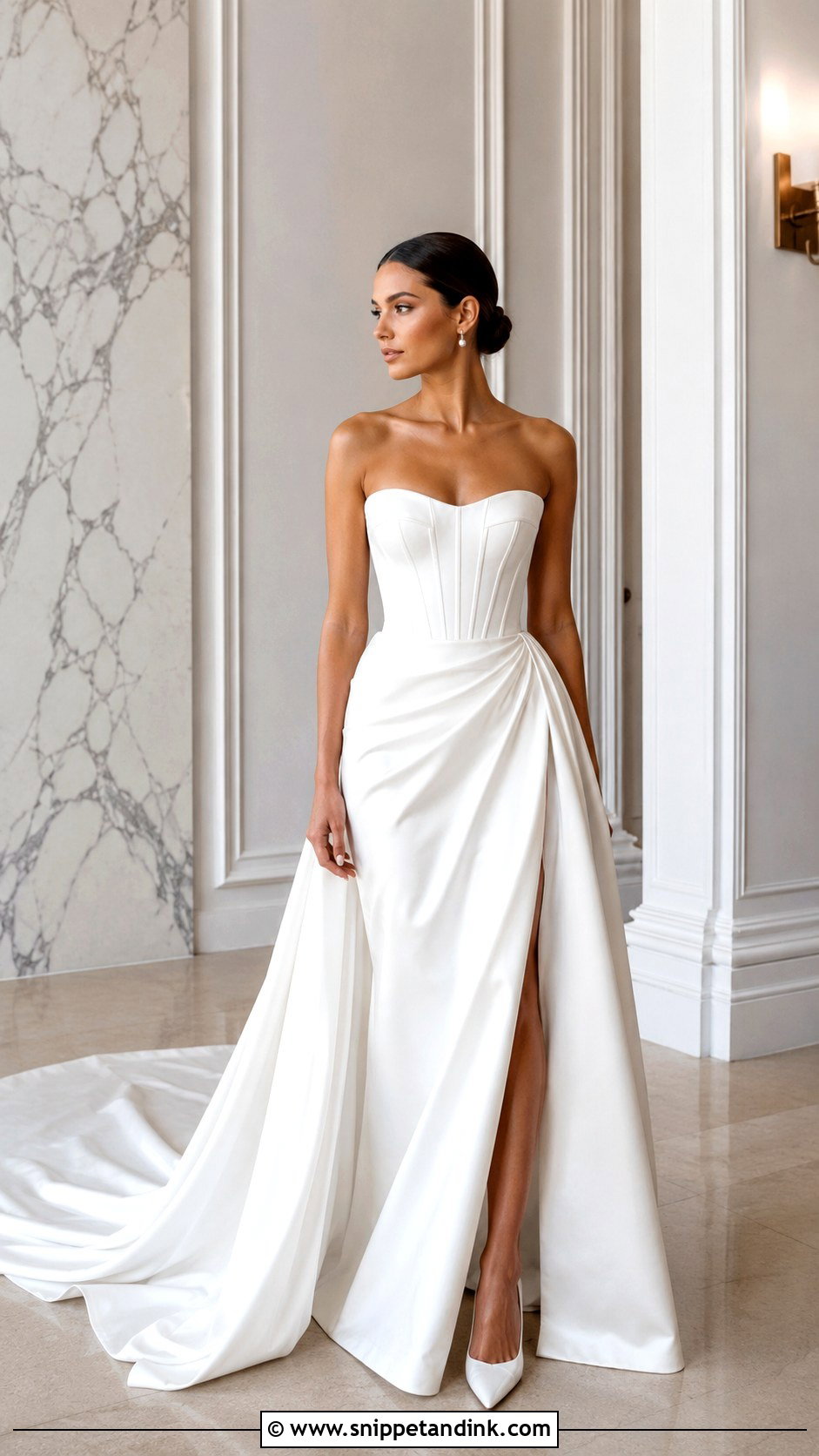 White Corset Wedding Dress - Snippet and Ink - 25 Simple White Wedding Dress Ideas