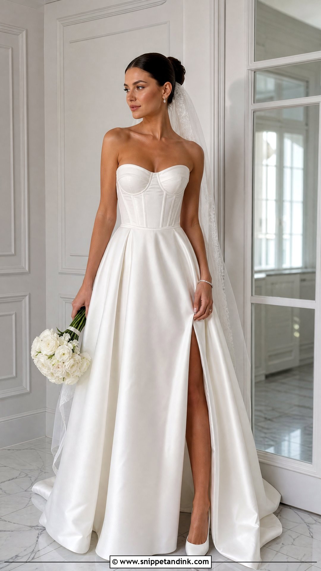White Corset Wedding Dress - Snippet and Ink - 20 White Dresses for Wedding