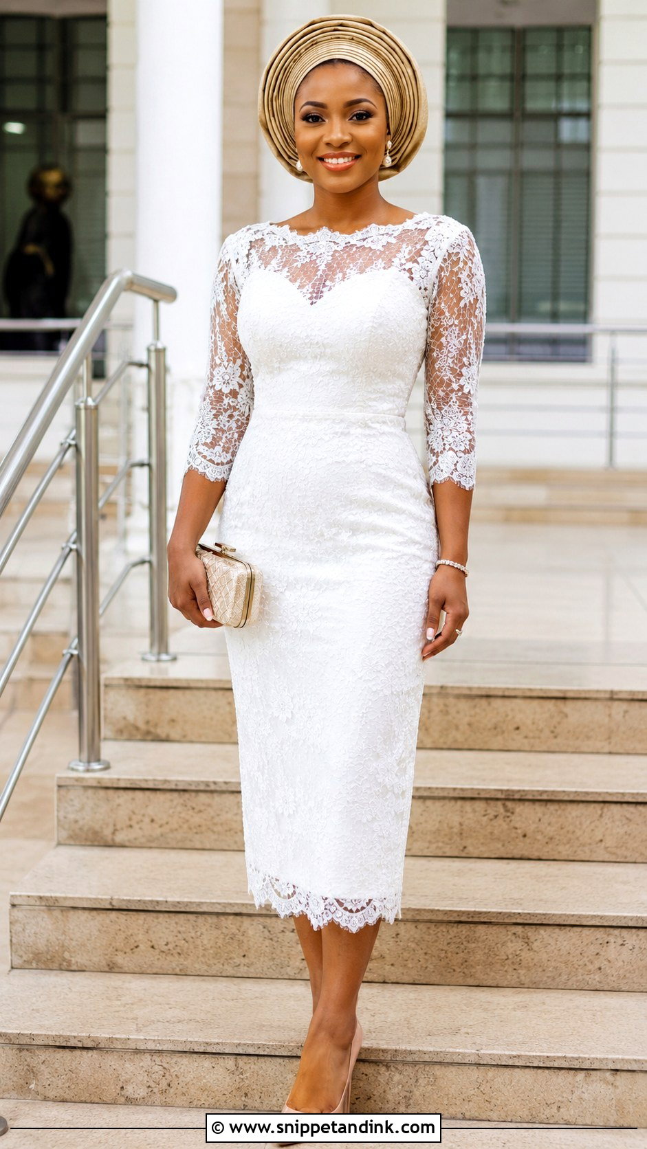 White Dress With Gele Court Wedding Outfit - Snippet and Ink - 25 Court Wedding Outfit the Bride Nigeria Ideas
