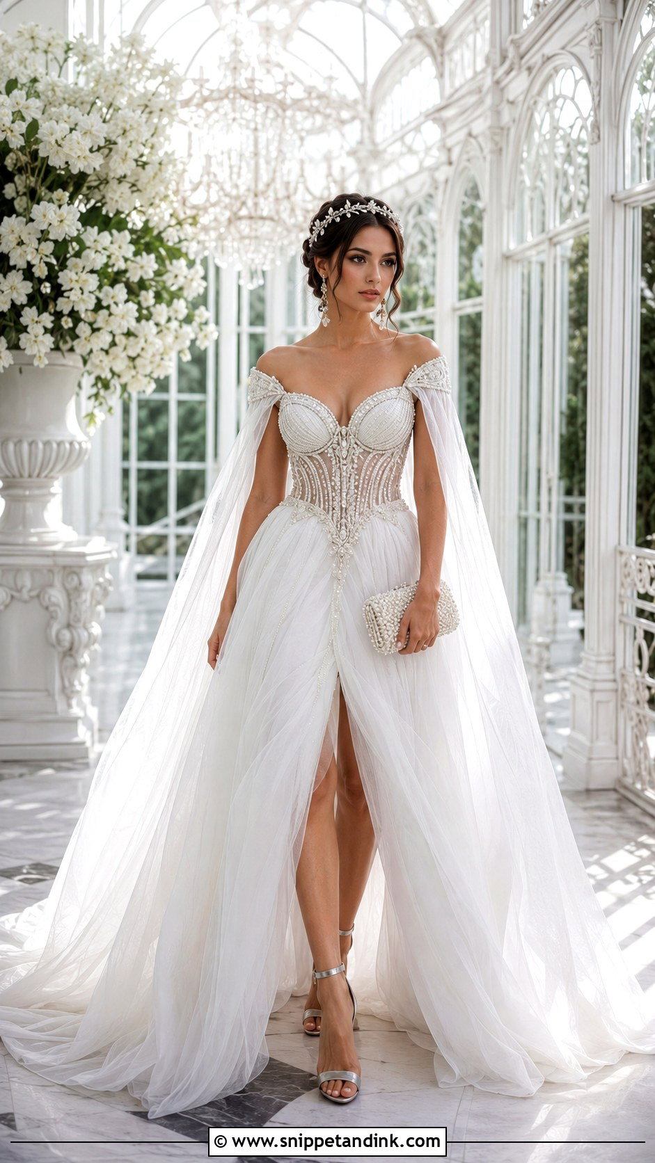 White Fairy Queen Gown - Snippet and Ink - 20 Fairy Tail Gown Ideas
