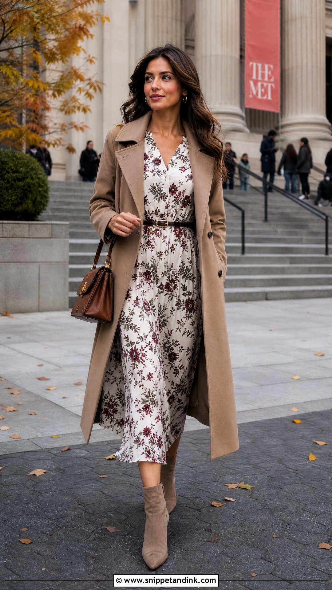 White Floral Long Sleeve Dress With Ankle Boots - Snippet and Ink - 20 White Dress Flowers