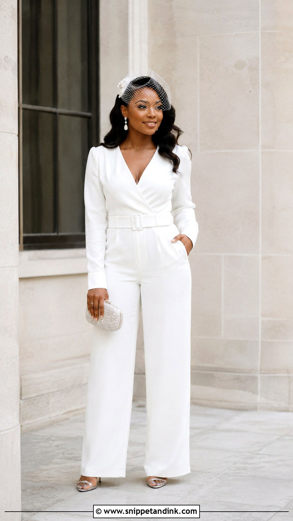 White Jumpsuit Court Wedding Outfit - Snippet and Ink - 25 Court Wedding Outfit the Bride Nigeria Ideas
