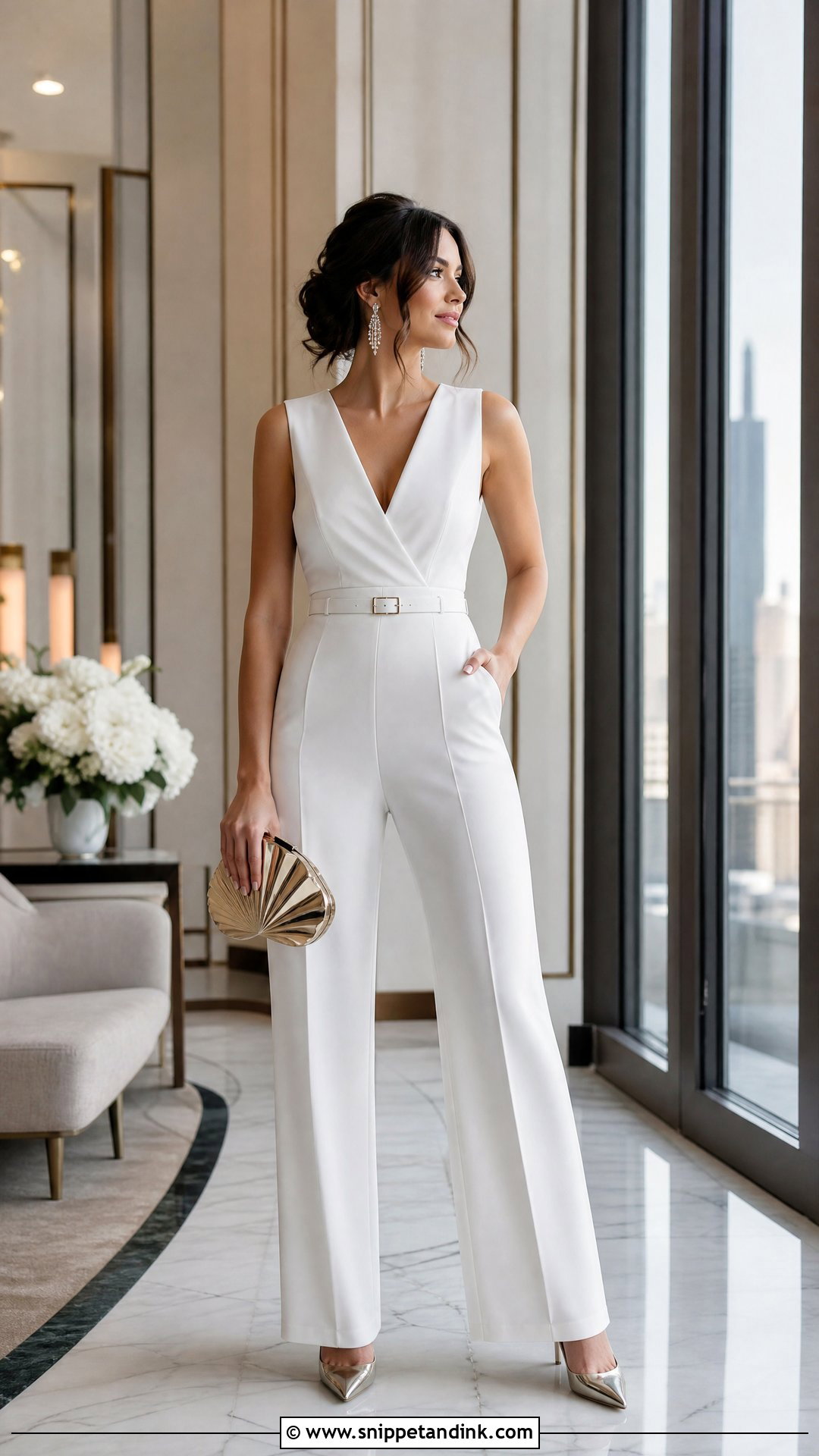 White Jumpsuit Pre Wedding Party Outfit - Snippet and Ink - 20 Pre Wedding Party Outfit Ideas