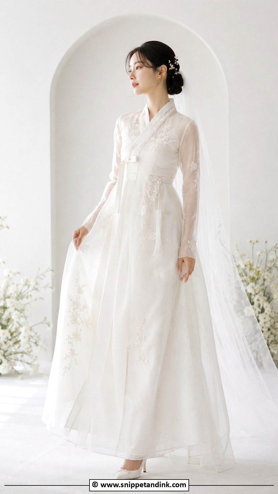 White Korean Wedding Dress - Snippet and Ink - 25 Korean Wedding Dresses