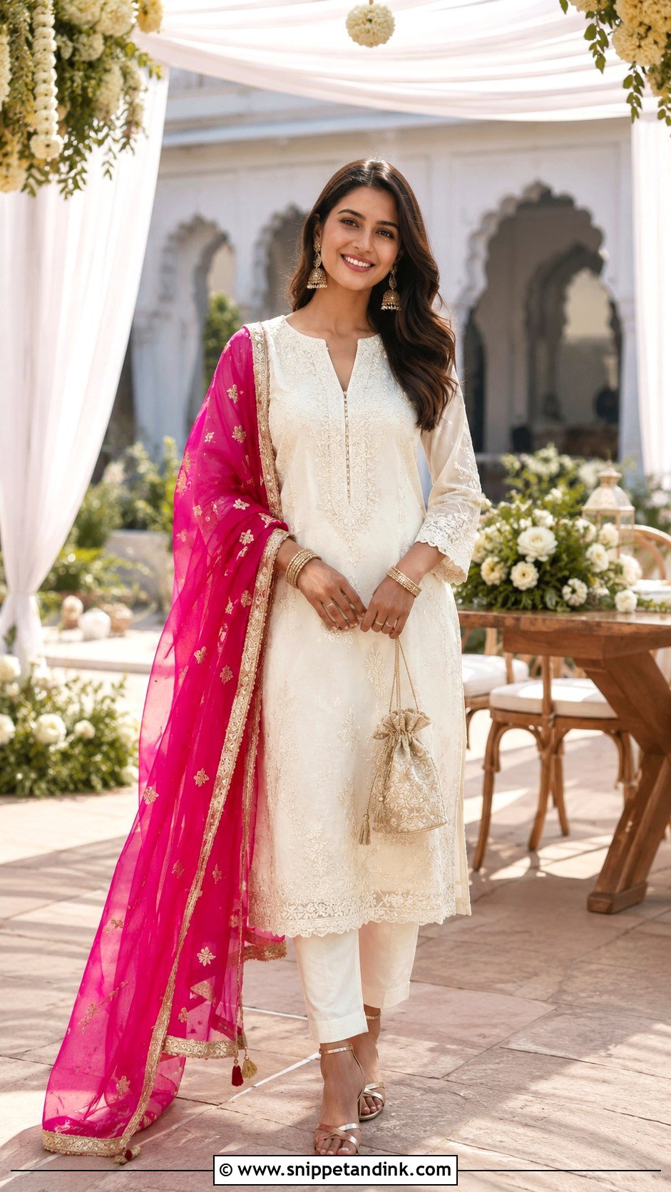 White Kurta For Wedding - Snippet and Ink - 25 Kurta for Wedding Ideas