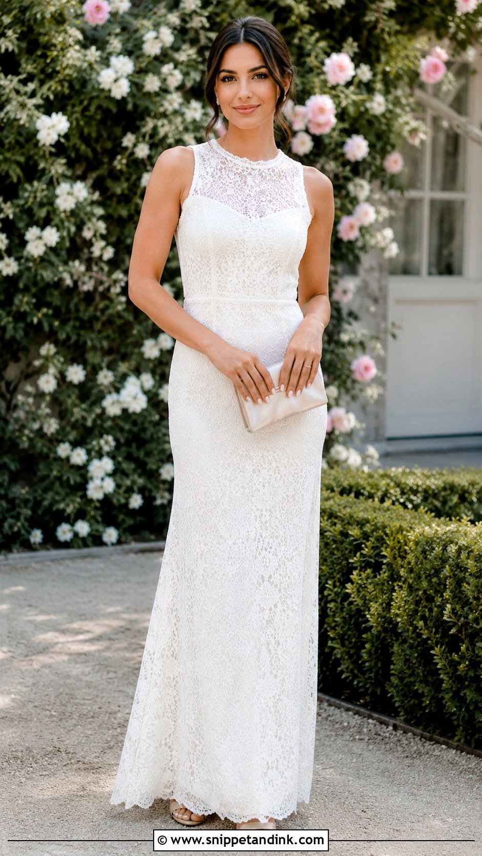 White Lace Gown - Snippet and Ink - 30 White Gowns