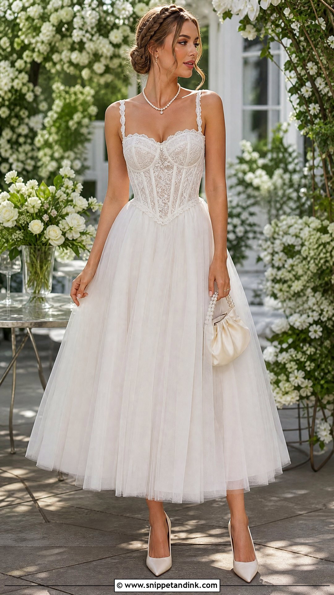 White Lace Princess Corset Dress - Snippet and Ink - 20 Princess Dress Corset Ideas