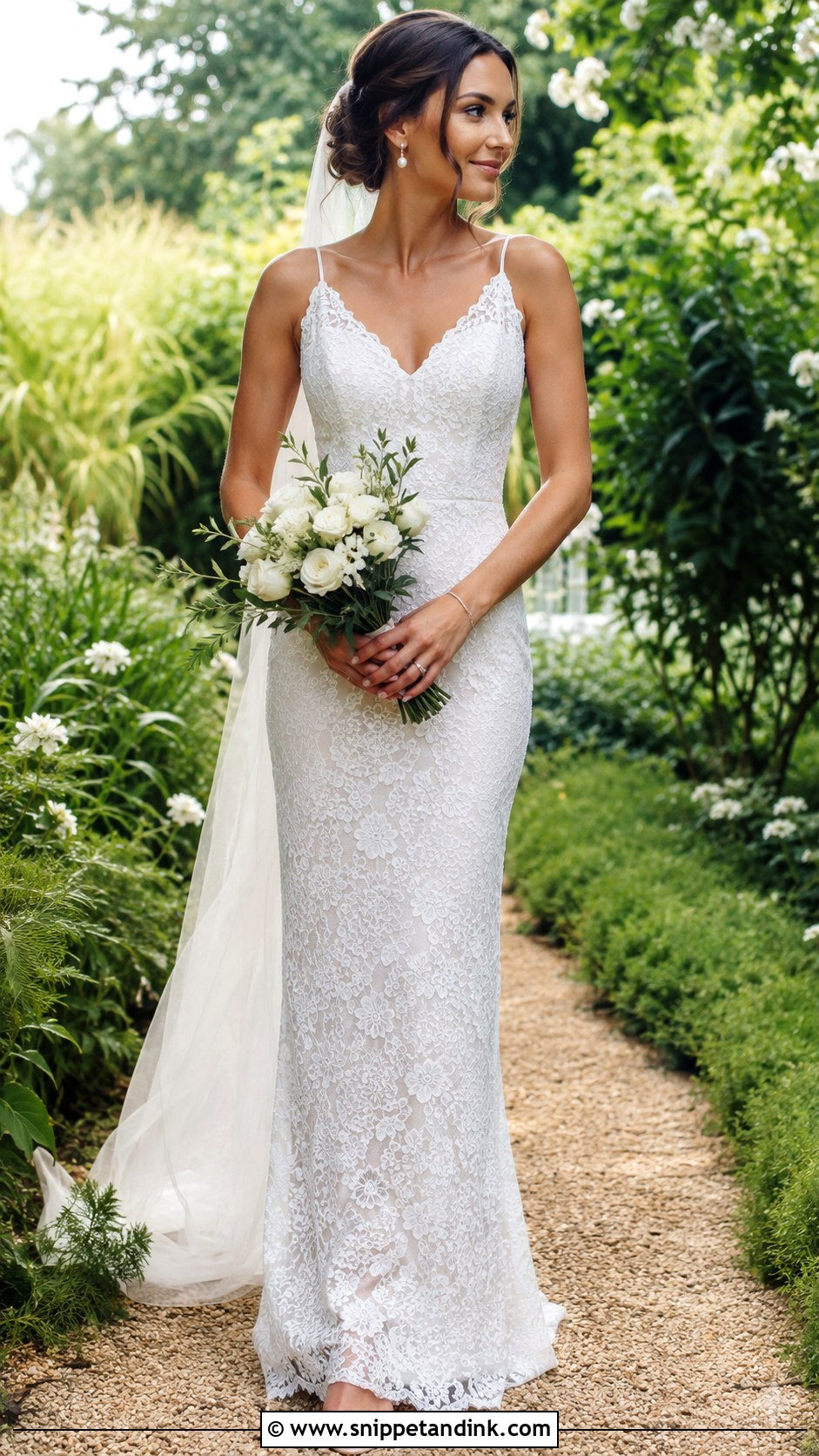 White Lace Sheath Wedding Dress - Snippet and Ink - 25 Simple White Wedding Dress Ideas
