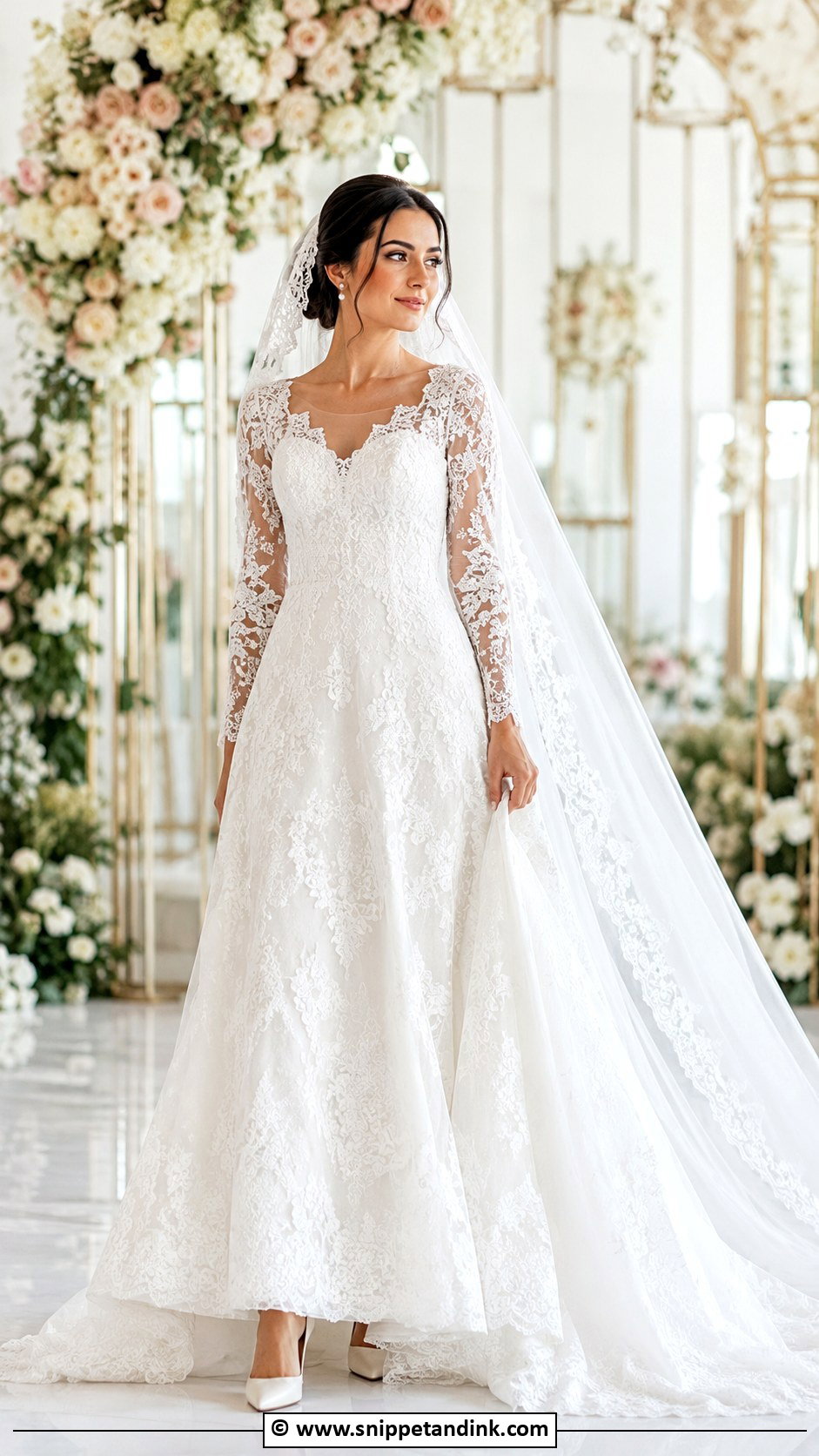 White Lace Turkish Wedding Dress - Snippet and Ink - 30 Turkish Wedding Dress Ideas