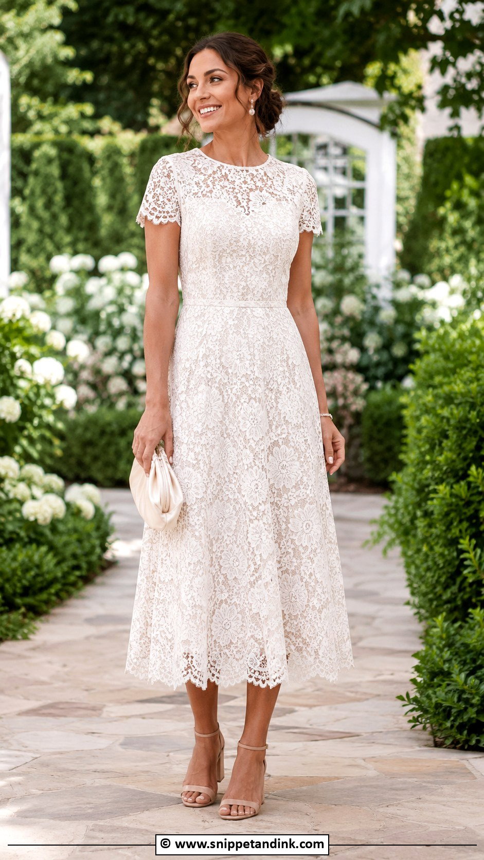 White Lace Vow Renewal Dress - Snippet and Ink - 30 Vow Renewal Dress Ideas