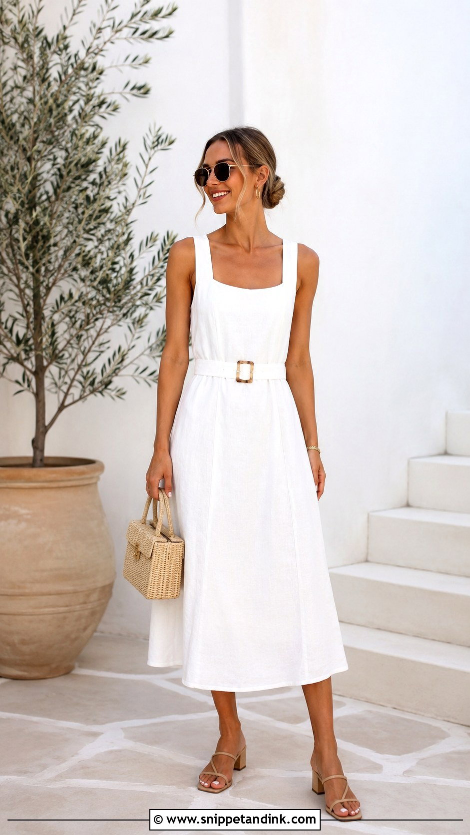 White Linen Bride to Be Dress - Snippet and Ink - 20 Bride to Be Dresses