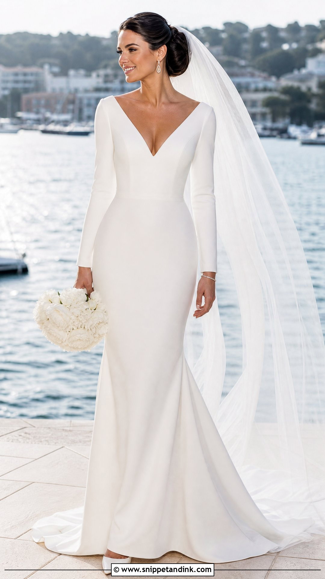White Long Sleeve Mermaid Wedding Dress - Snippet and Ink - 20 White Wedding Dresses Long Sleeve