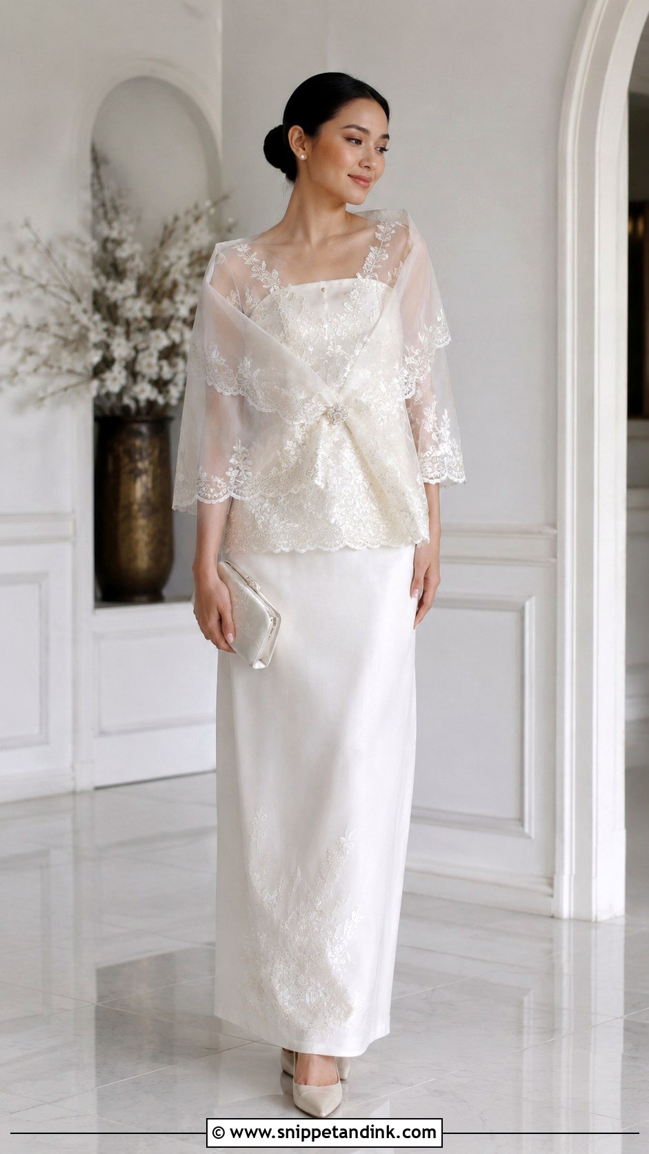 White Maria Clara Gown - Snippet and Ink - 25 Maria Clara Gown Ideas